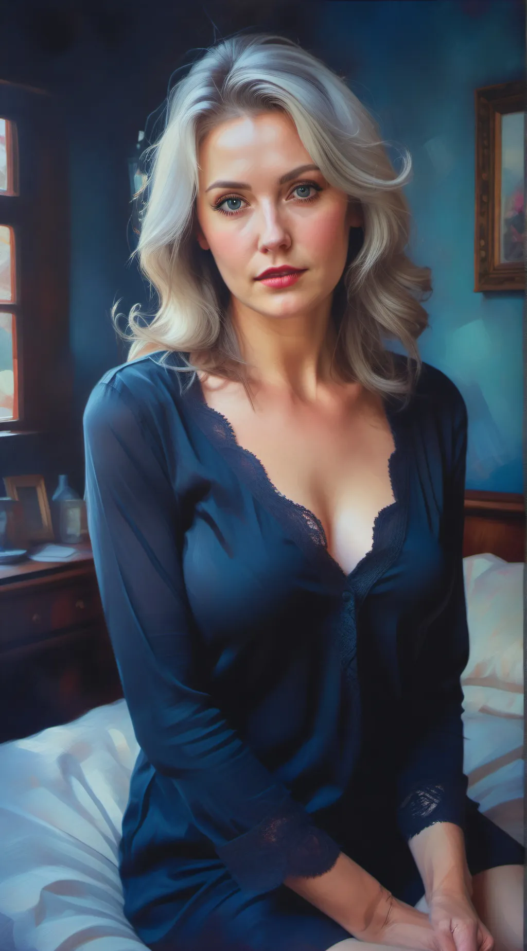 ai character: Lacey background