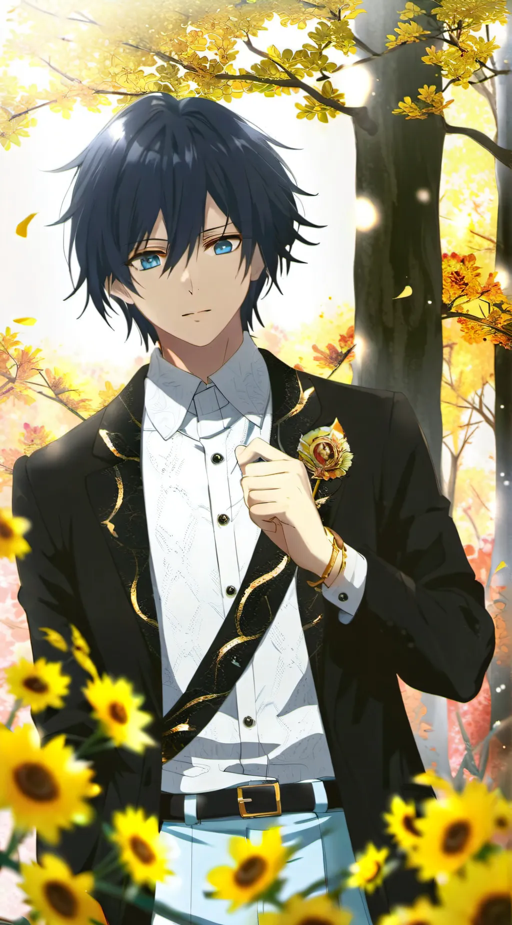 ai character: Giyu school! background