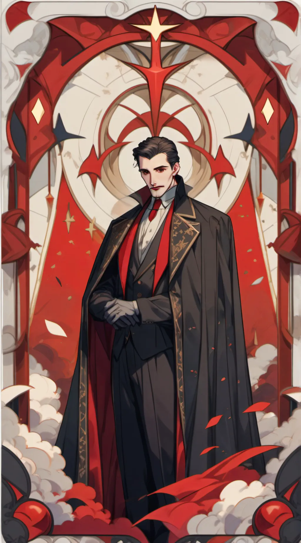 ai character: Dracula  background