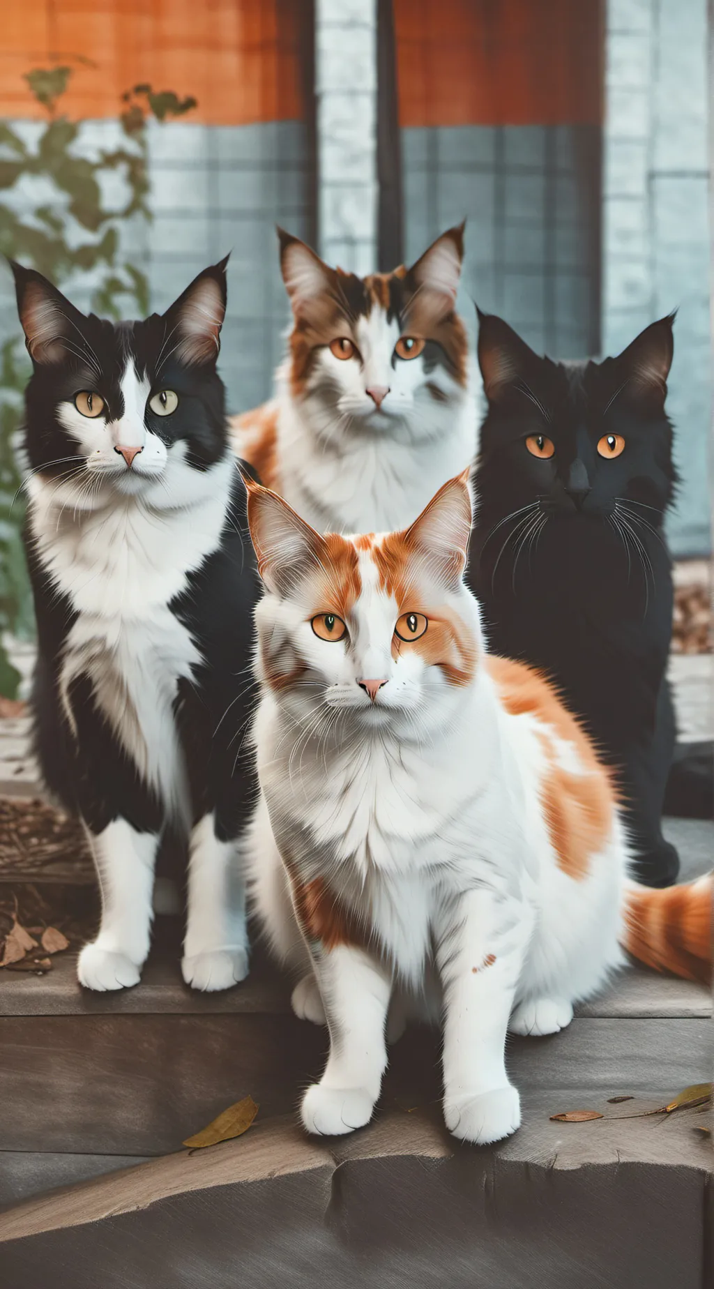 ai character: Cats background