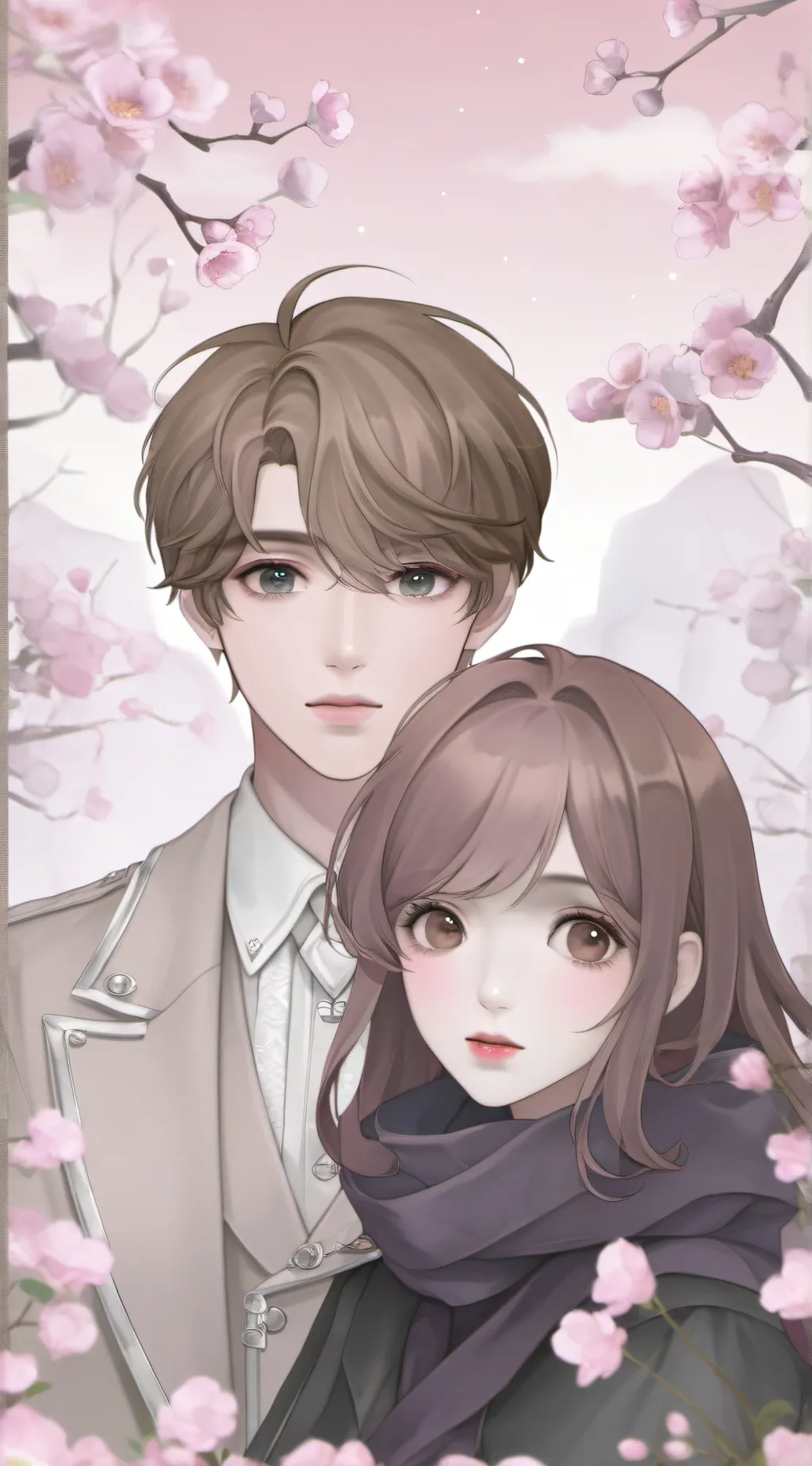 ai character: kissing background