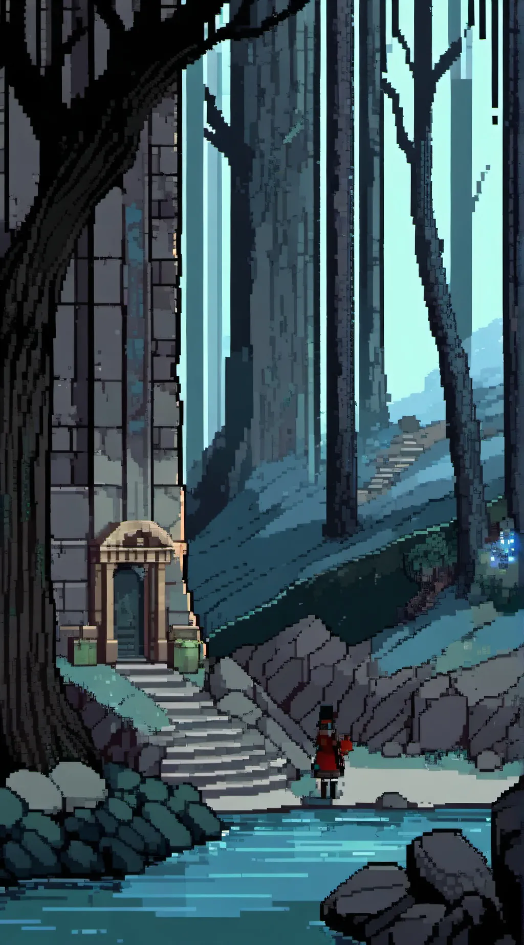 ai character: Anderson's mansion background