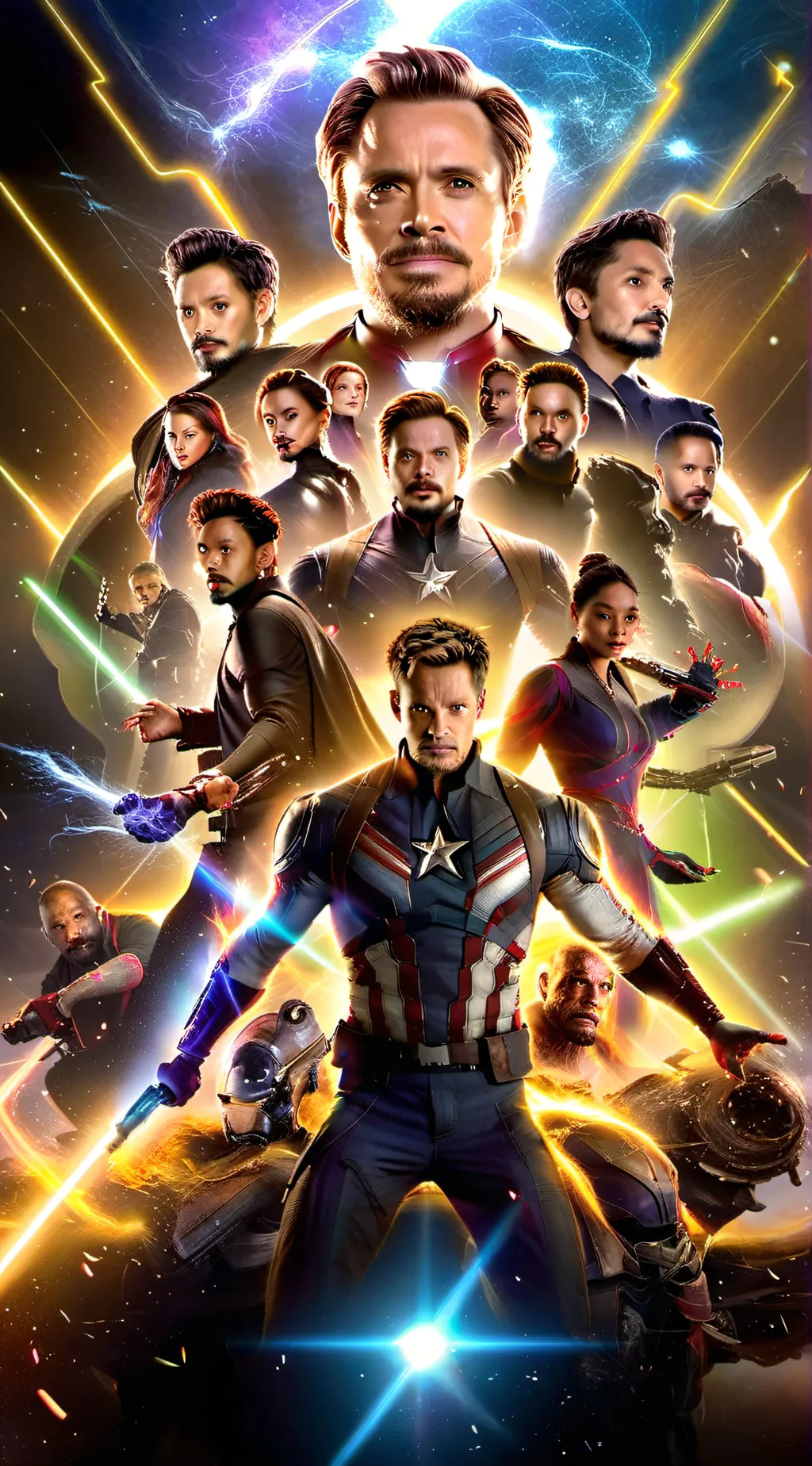 ai character: Avengers& Starlord background