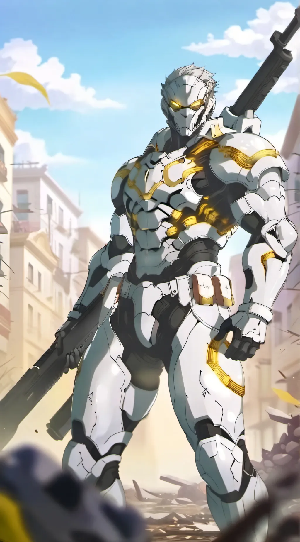 ai character: nexus yellow background