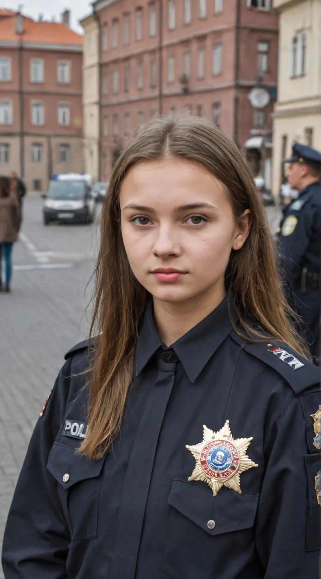 ai character: brittany (police) background