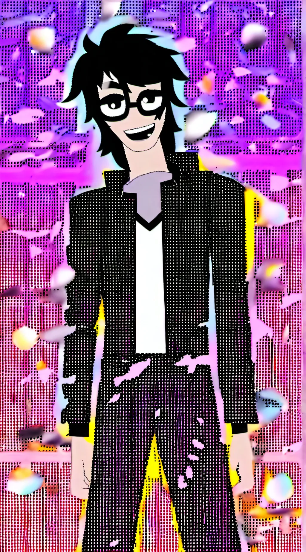 ai character: FPE(green) background