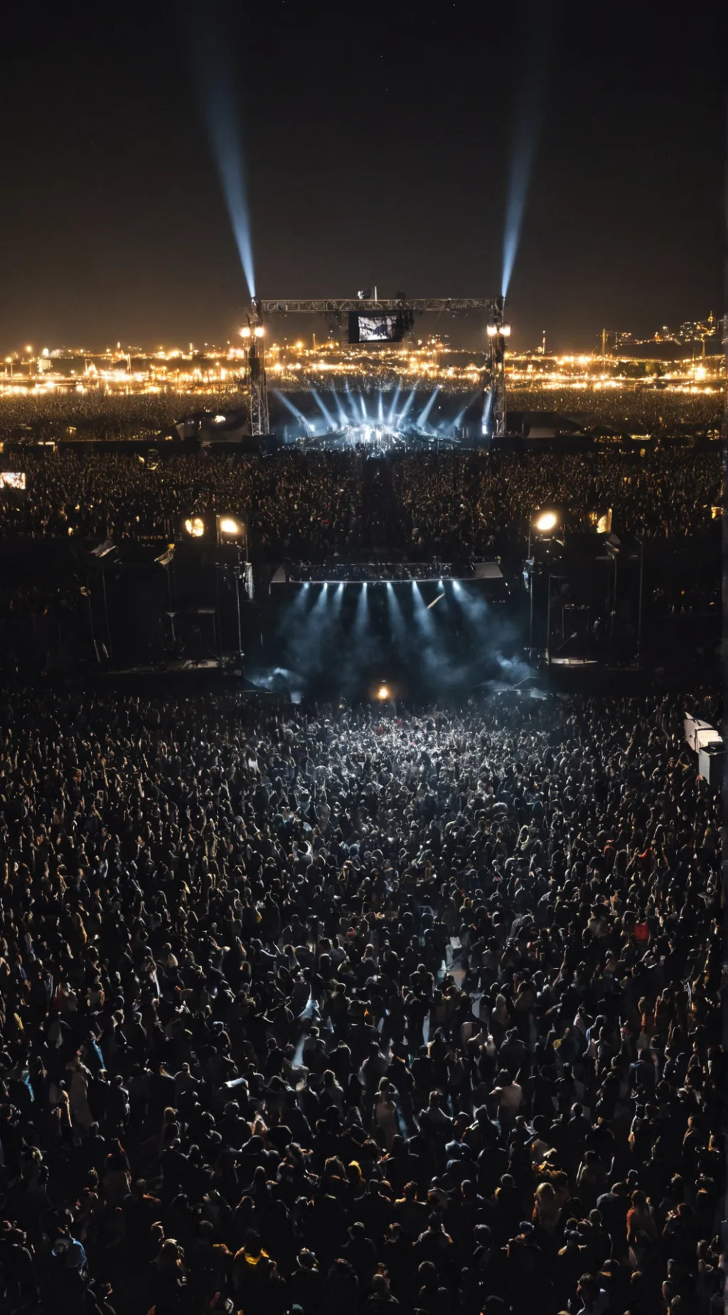 ai character: concert background
