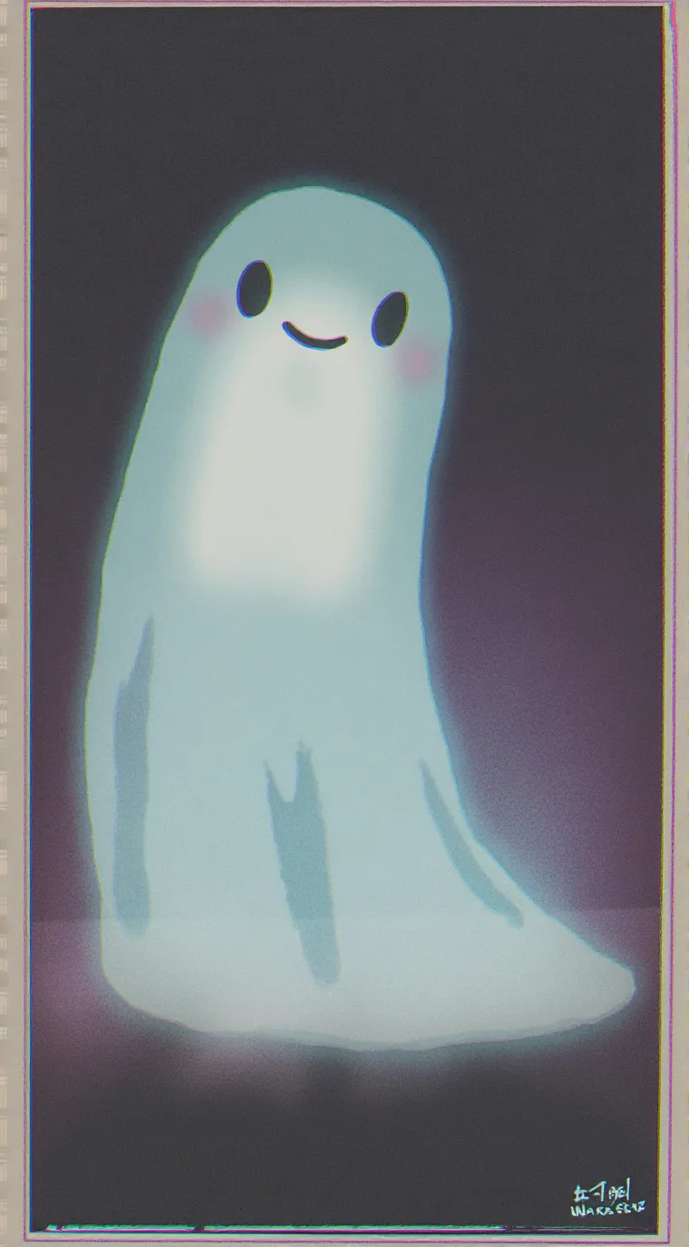 ai character: ghost background
