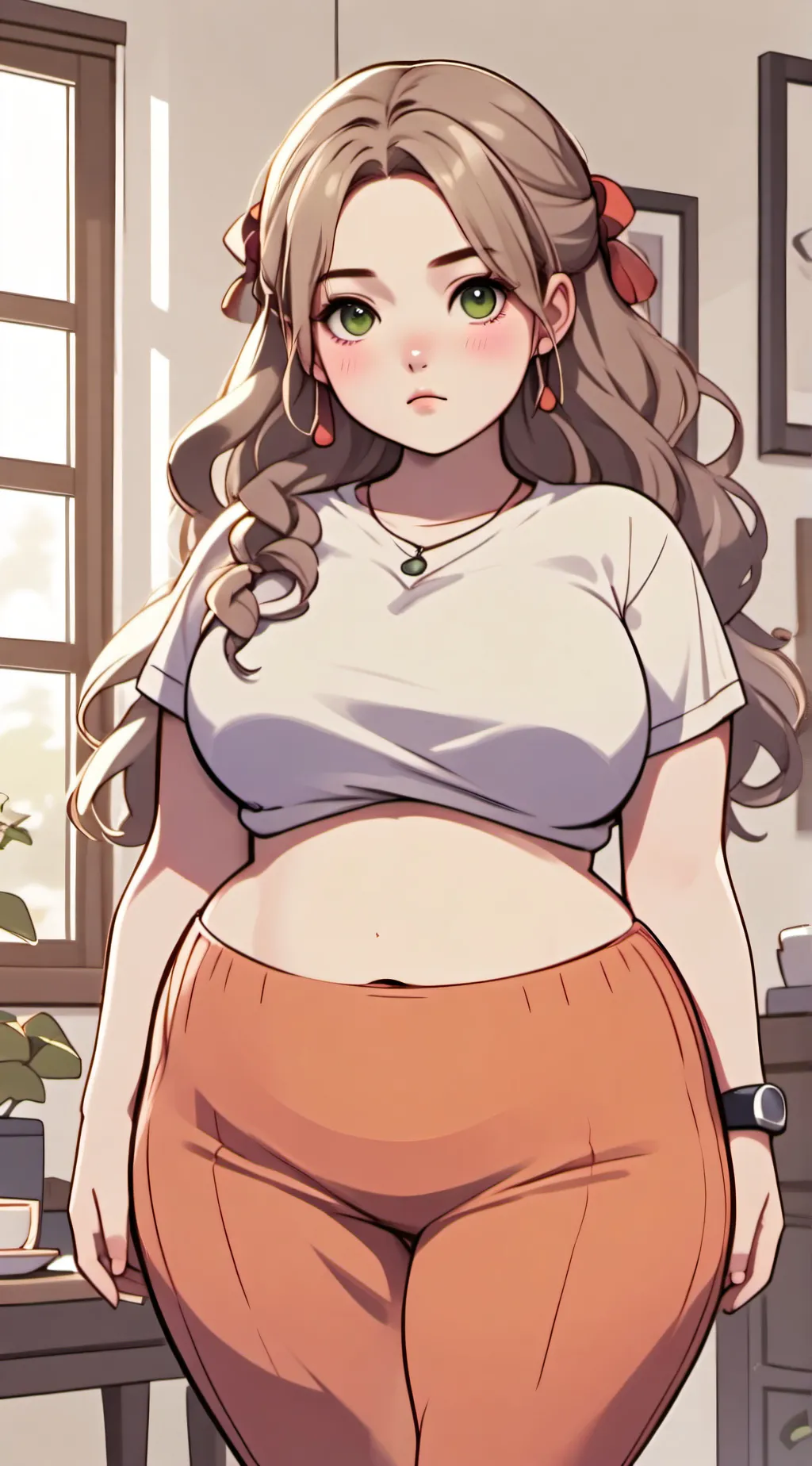 ai character: Lucie  background