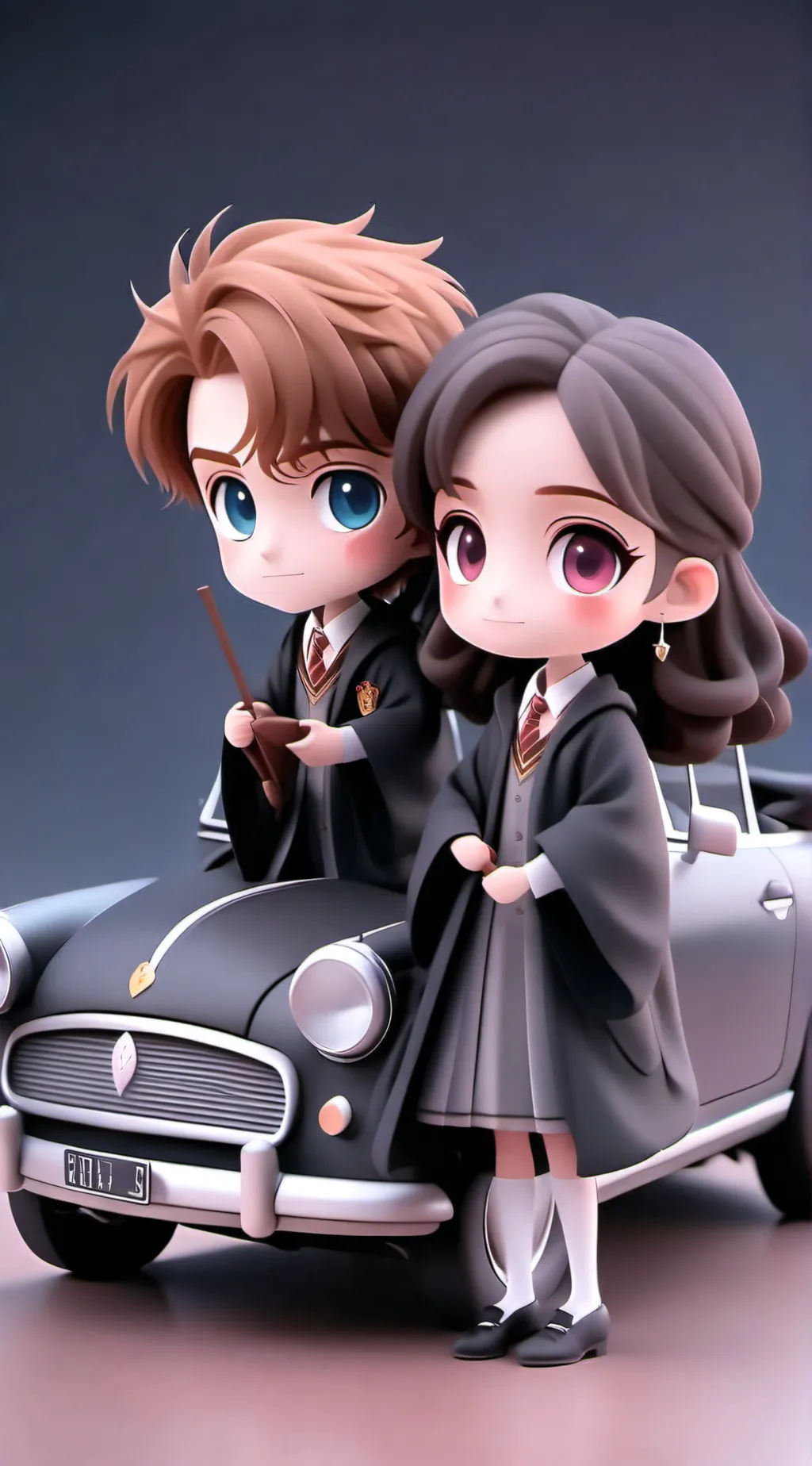 ai character: Car trip background