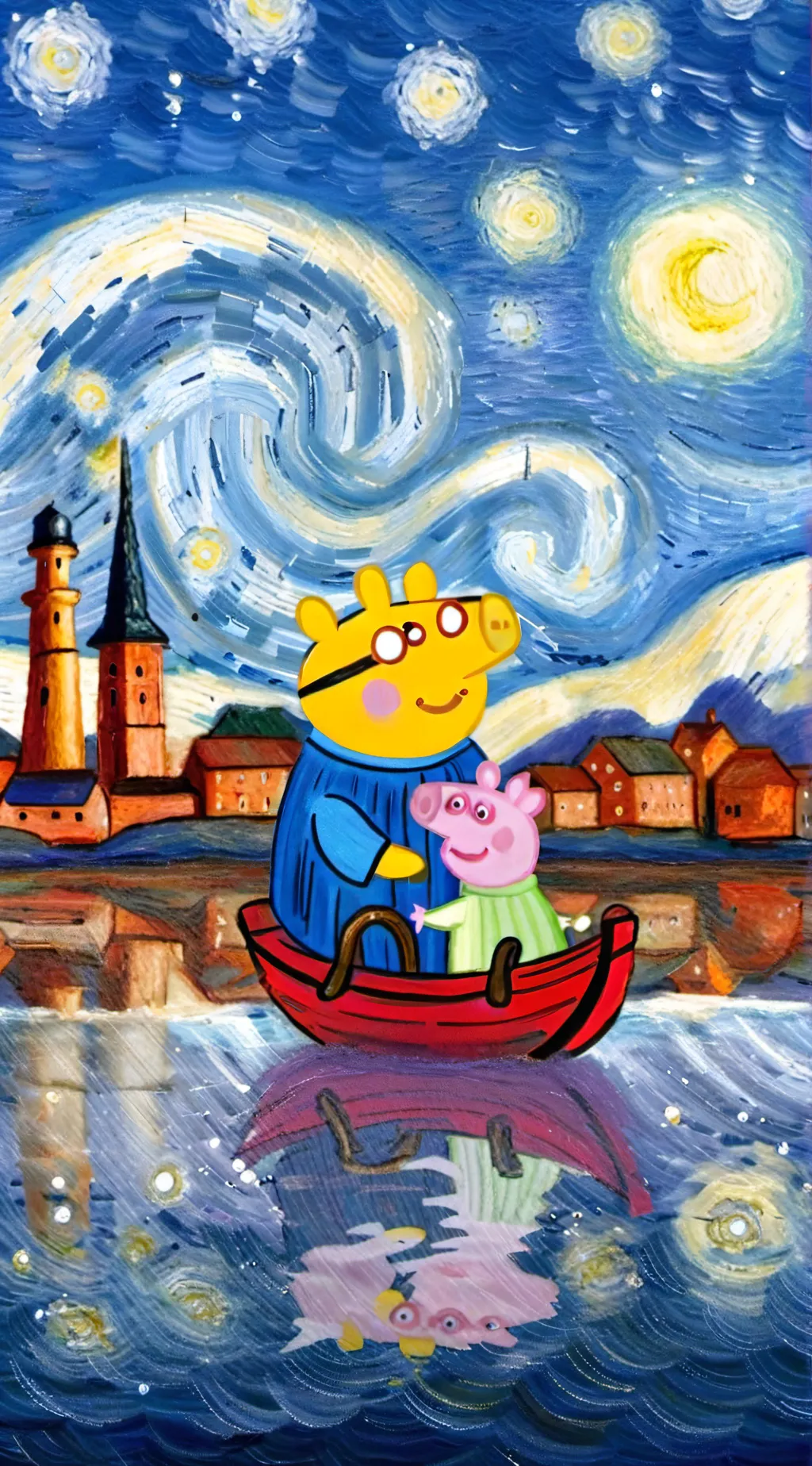 ai character: peppa pig in ohio background