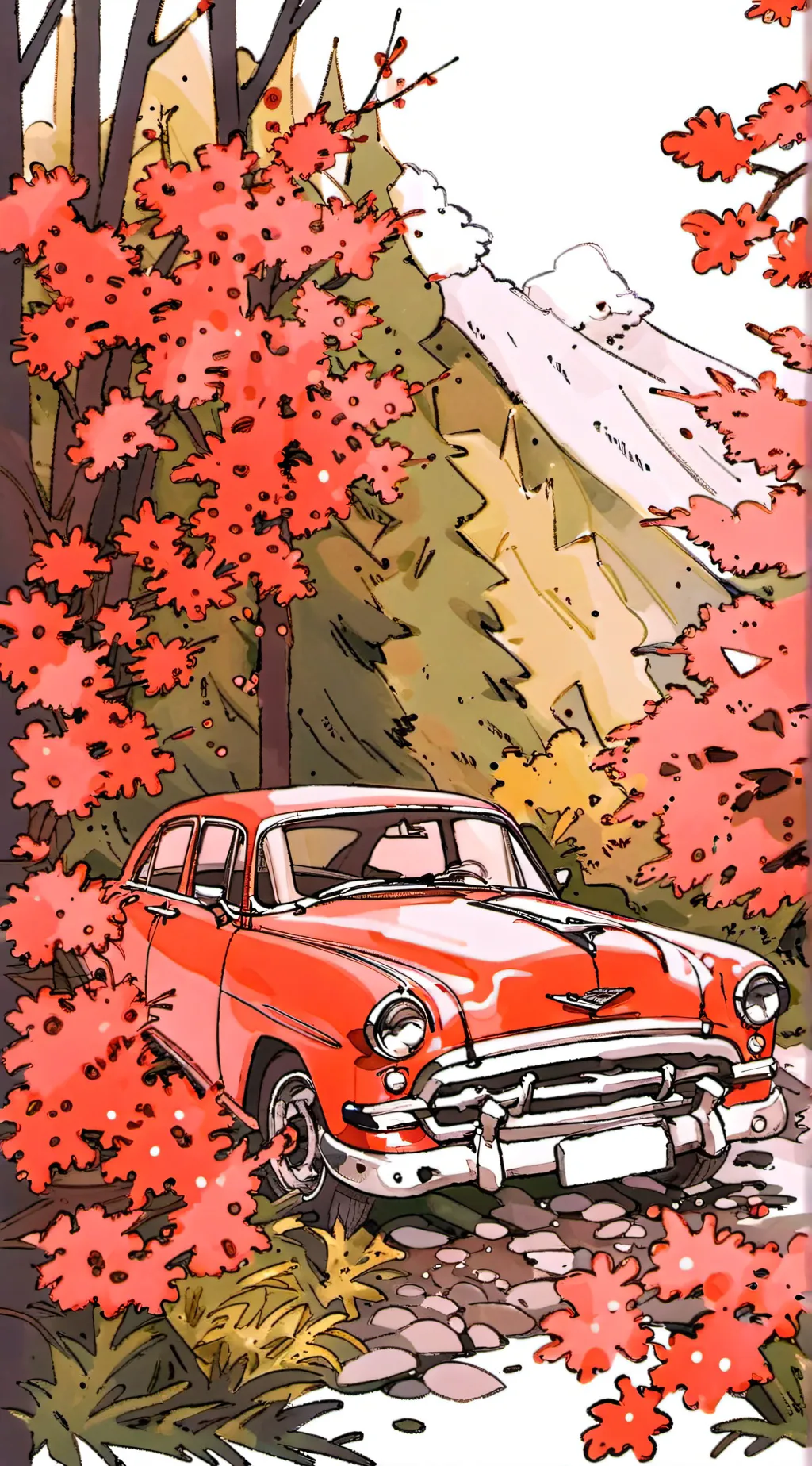 ai character: Sprunki car background
