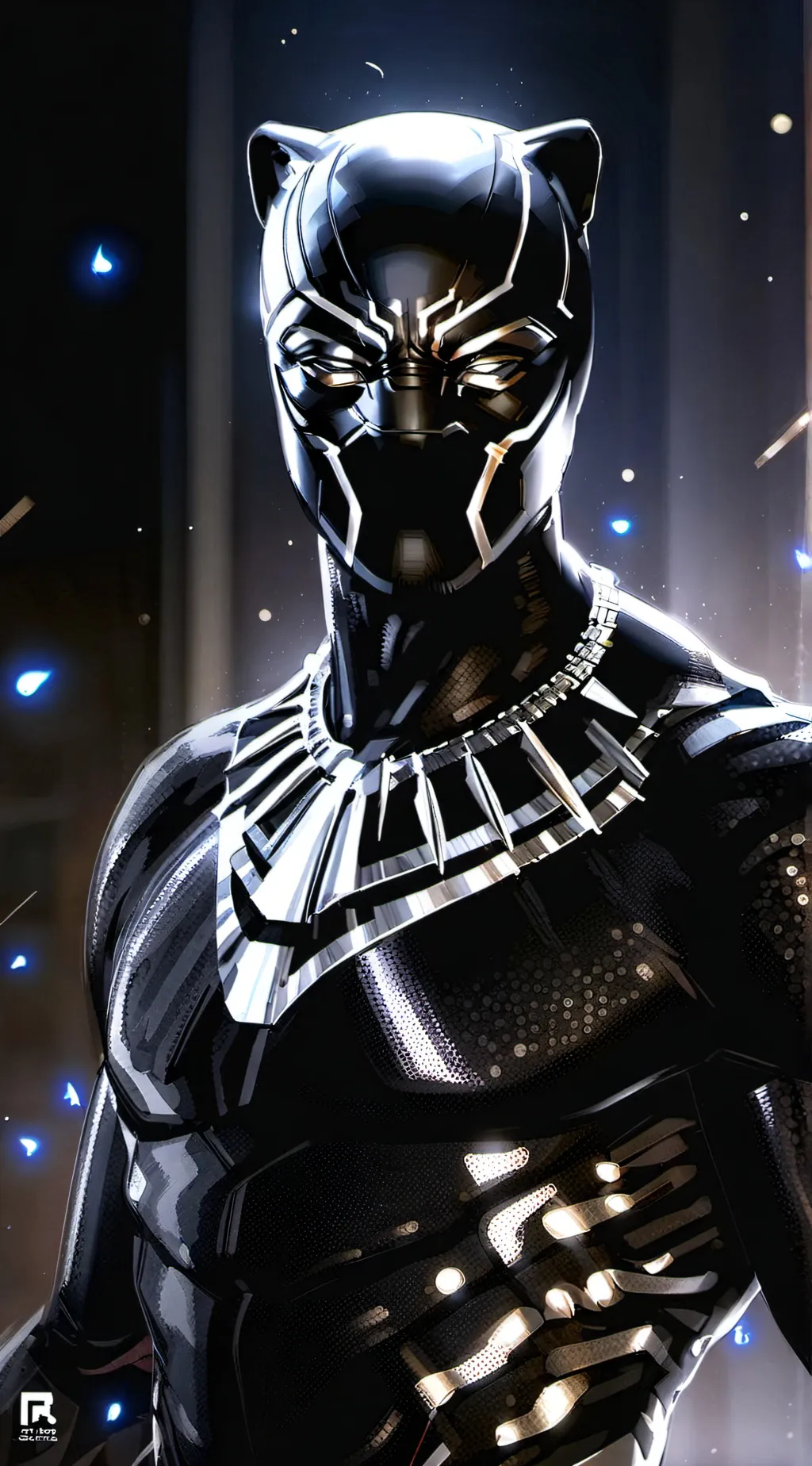 ai character: Black Panther background