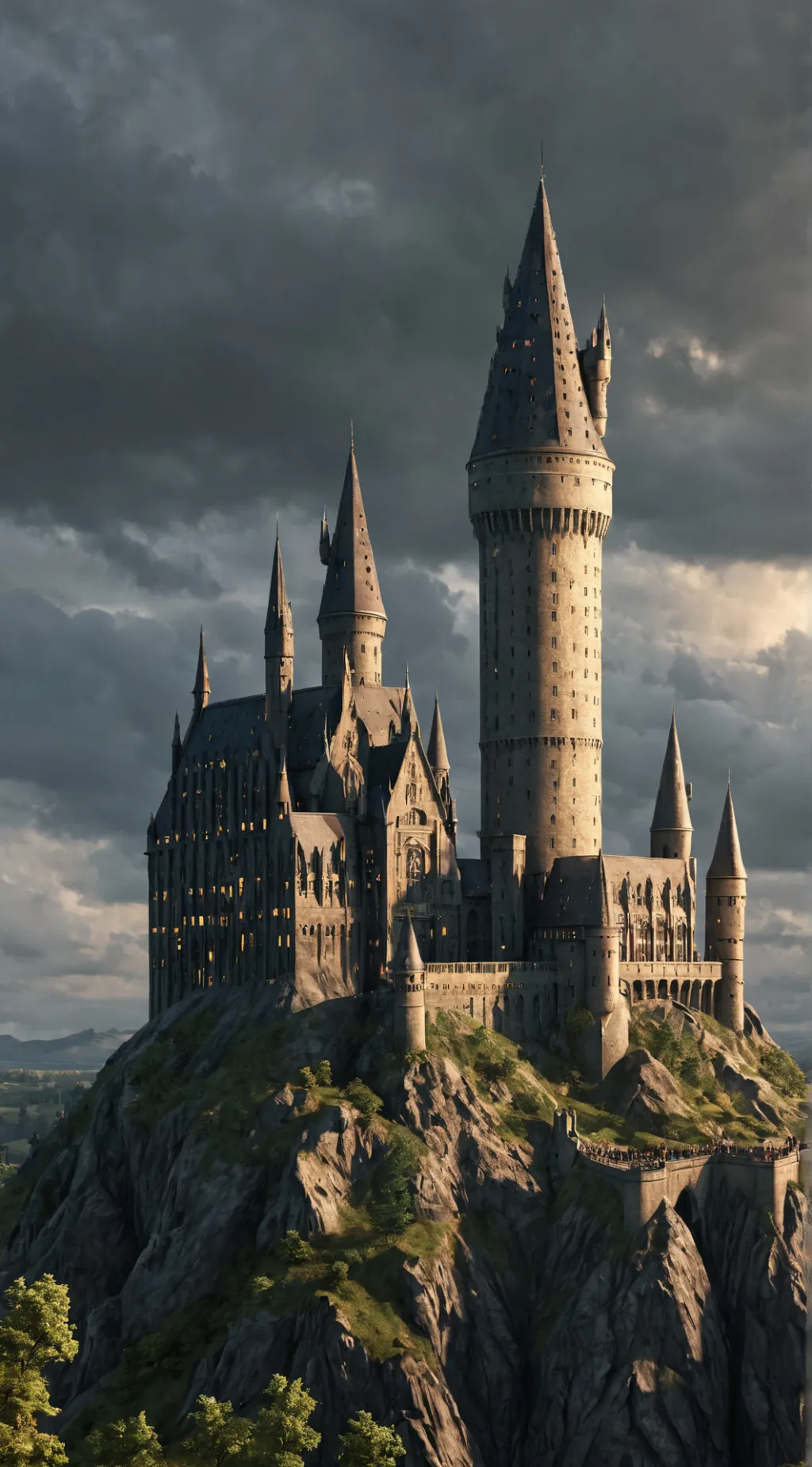 ai character: Hogwarts background