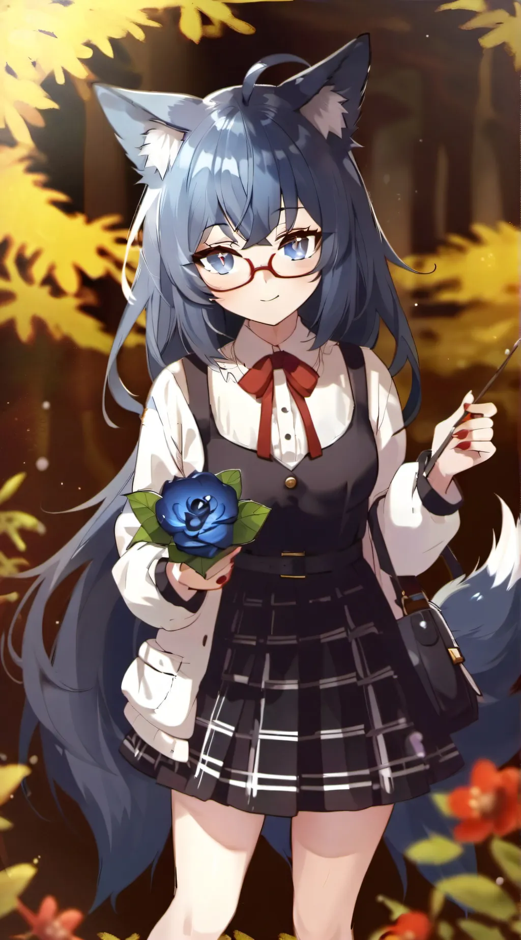 ai character: Rose background