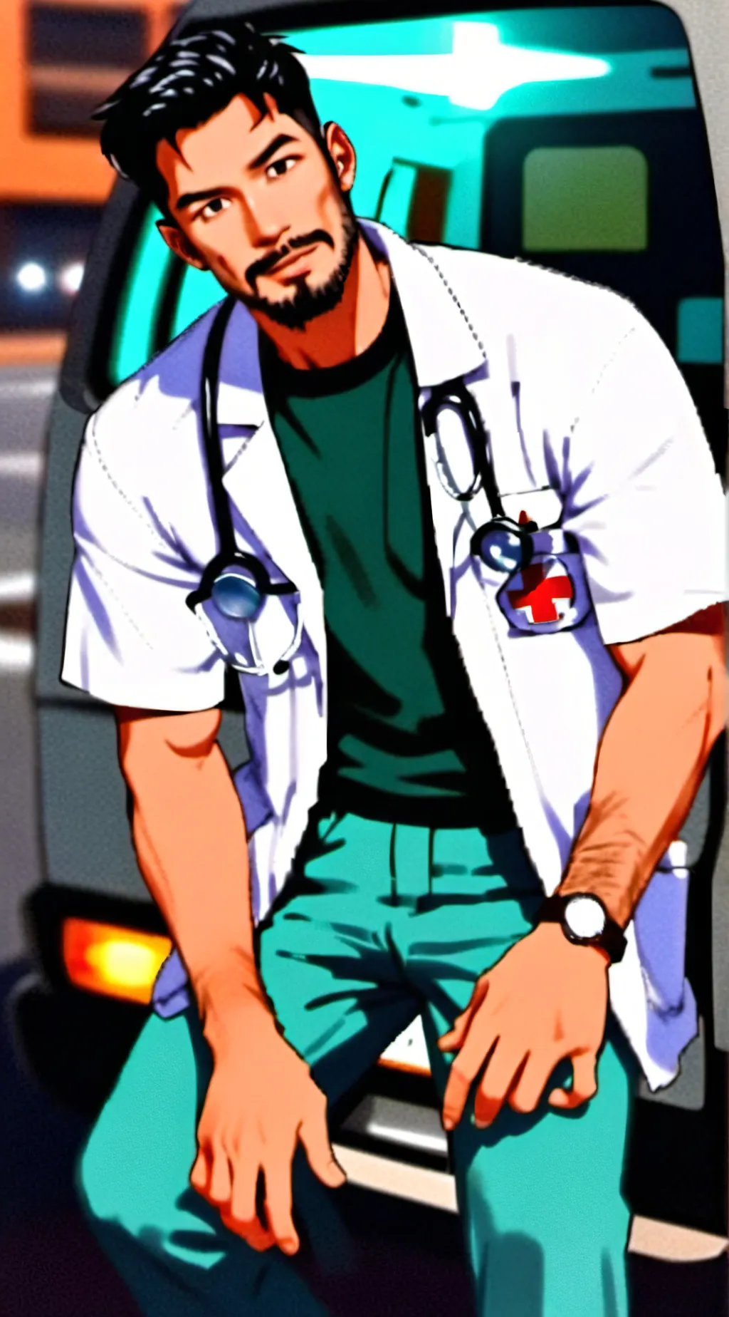 ai character: Dr.Grass background