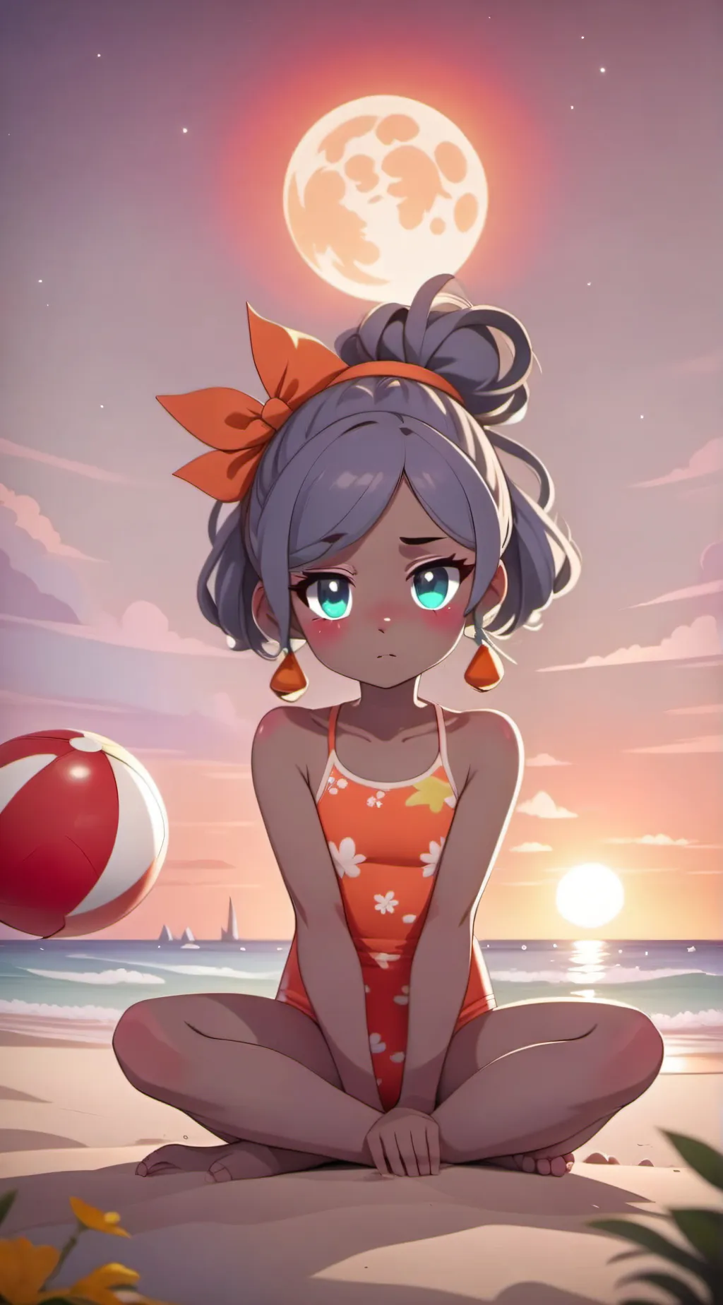 ai character: Luna background