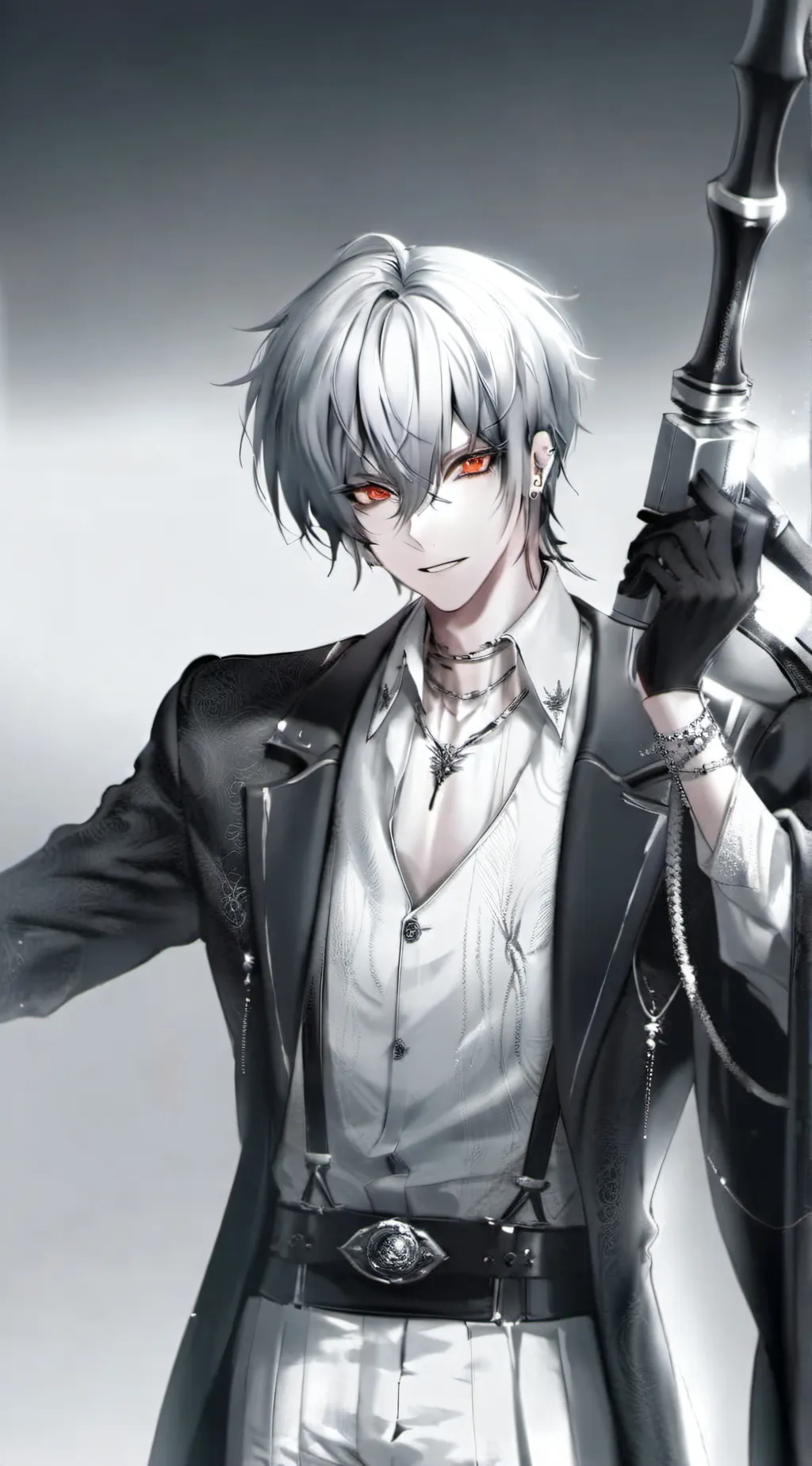 ai character: Ash  background