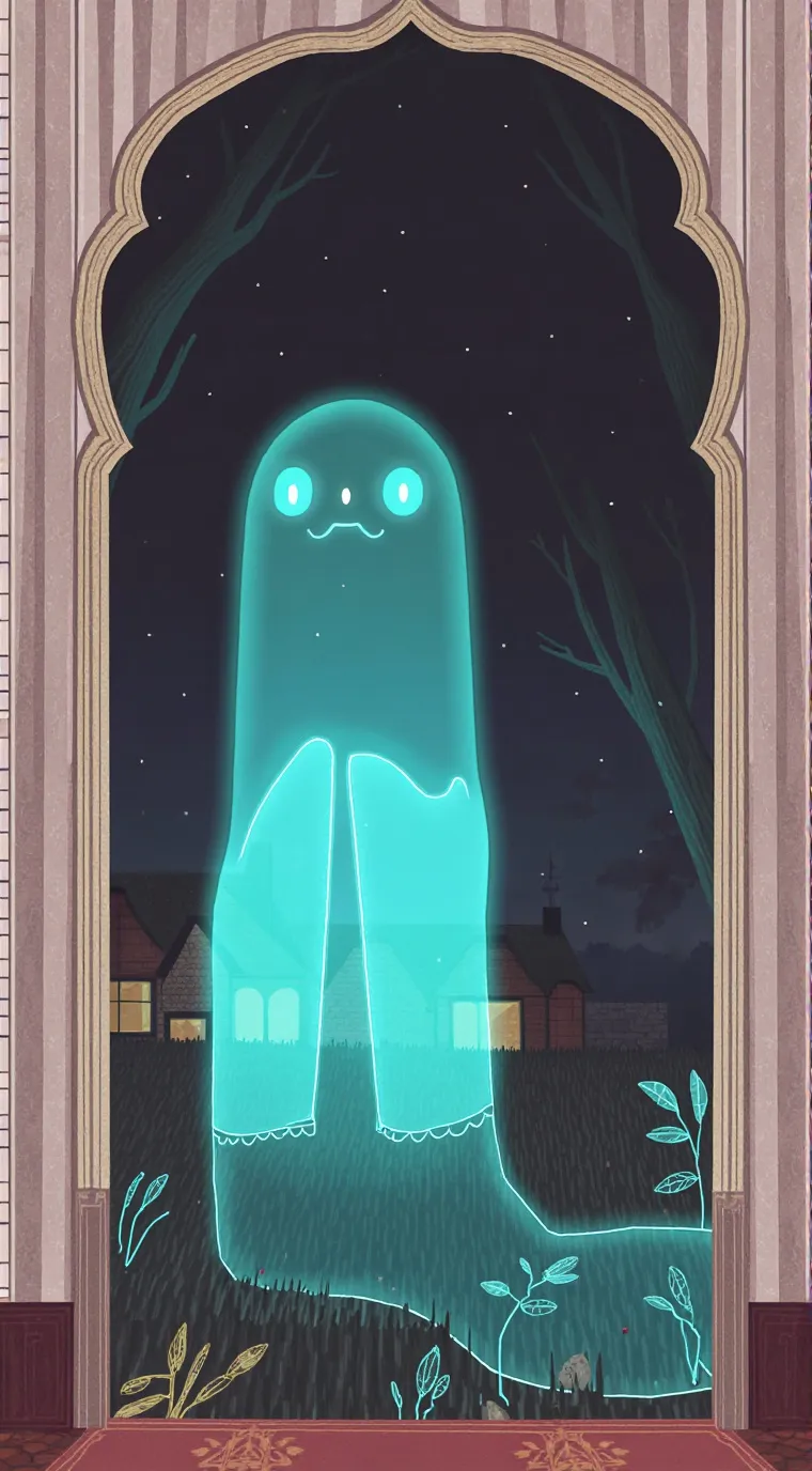 ai character: GHOSTY background