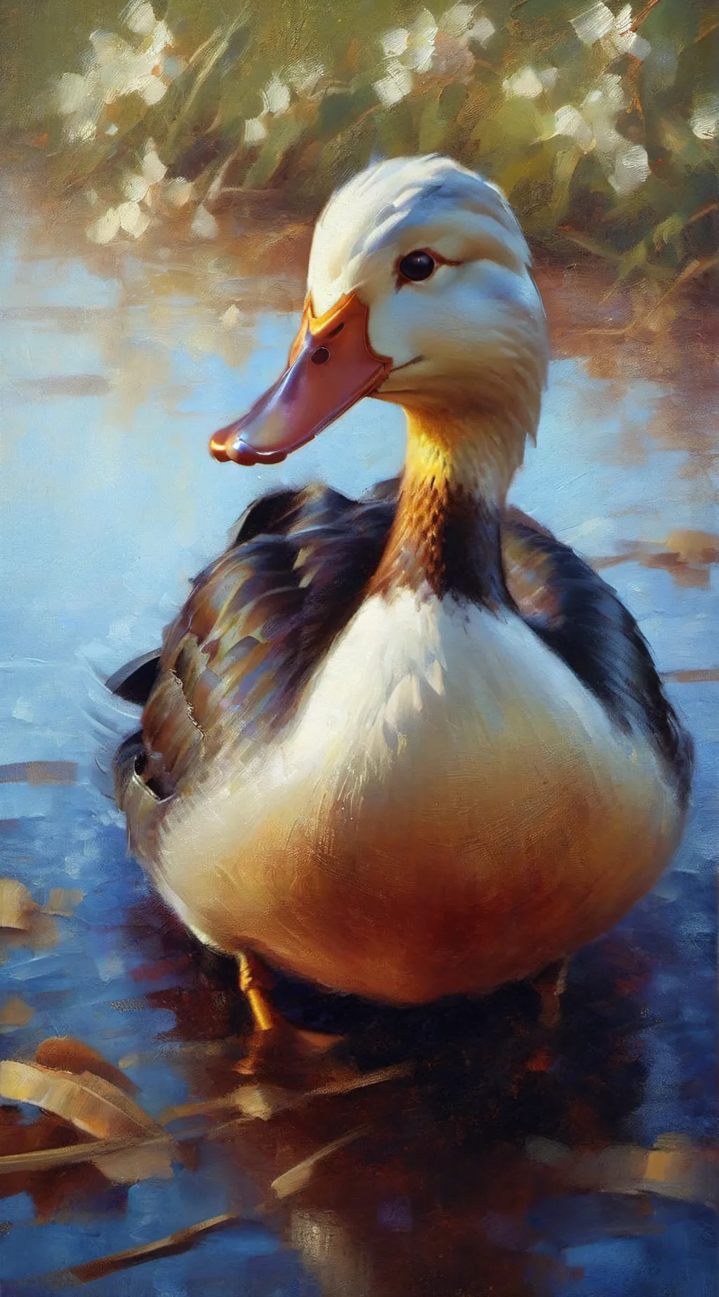 ai character: hh duck infection background