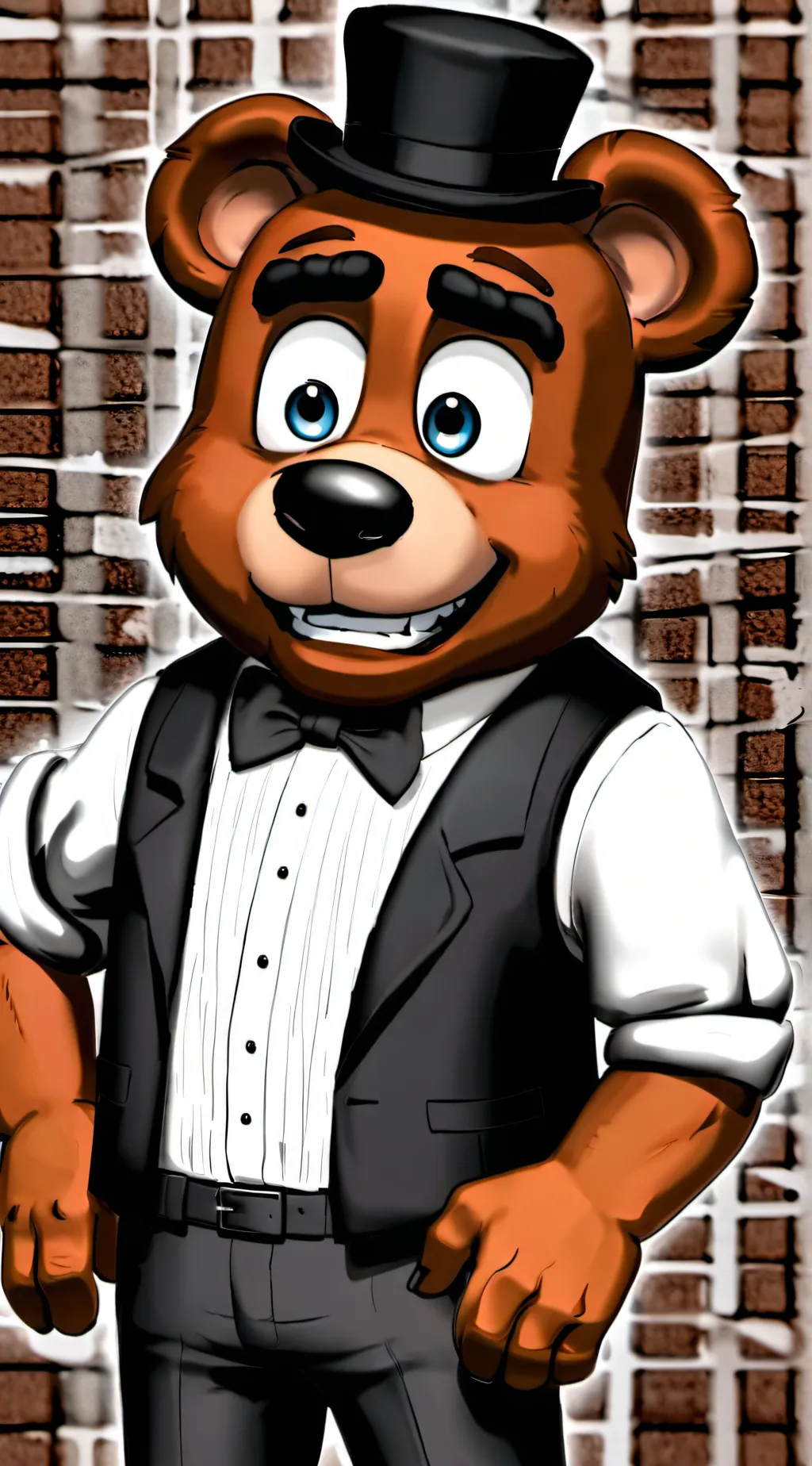 ai character: Freddy Fazbear background