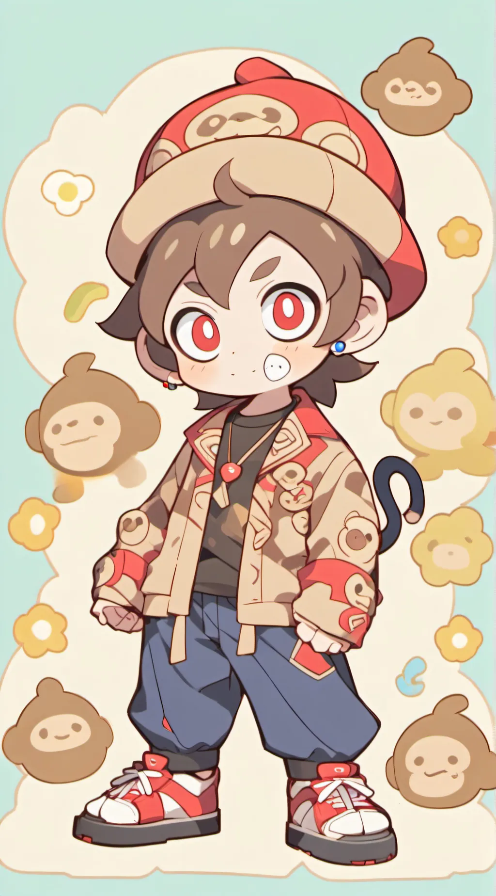 ai character: twiddle finger background