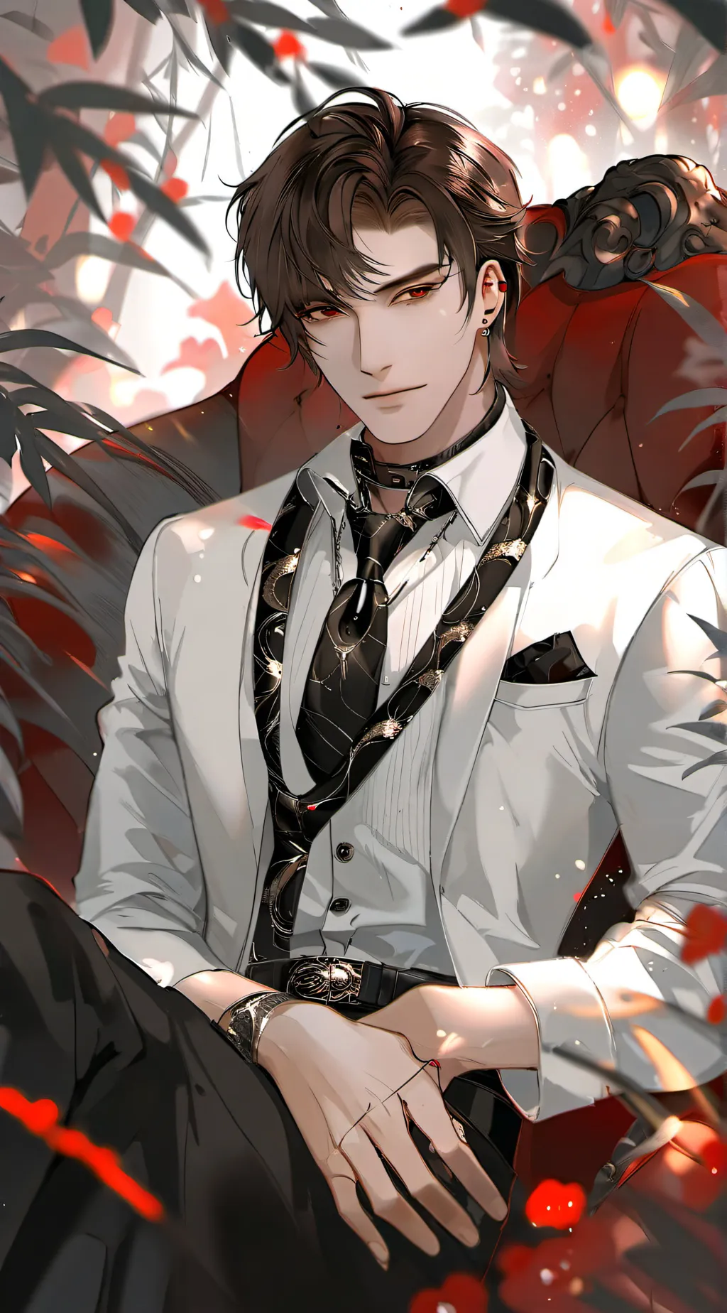 ai character: his name is jaden  background