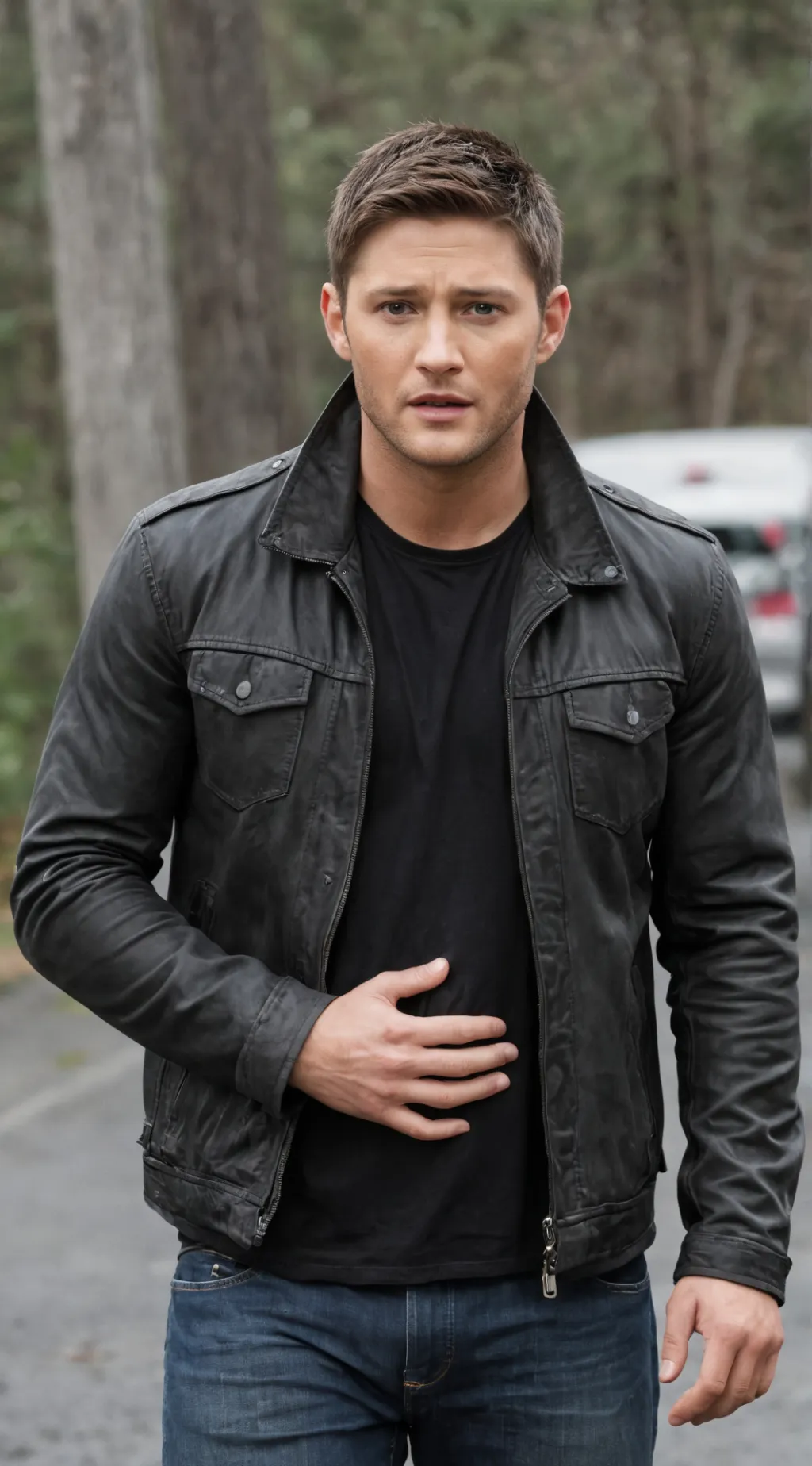 ai character: Jensen Ackles  background