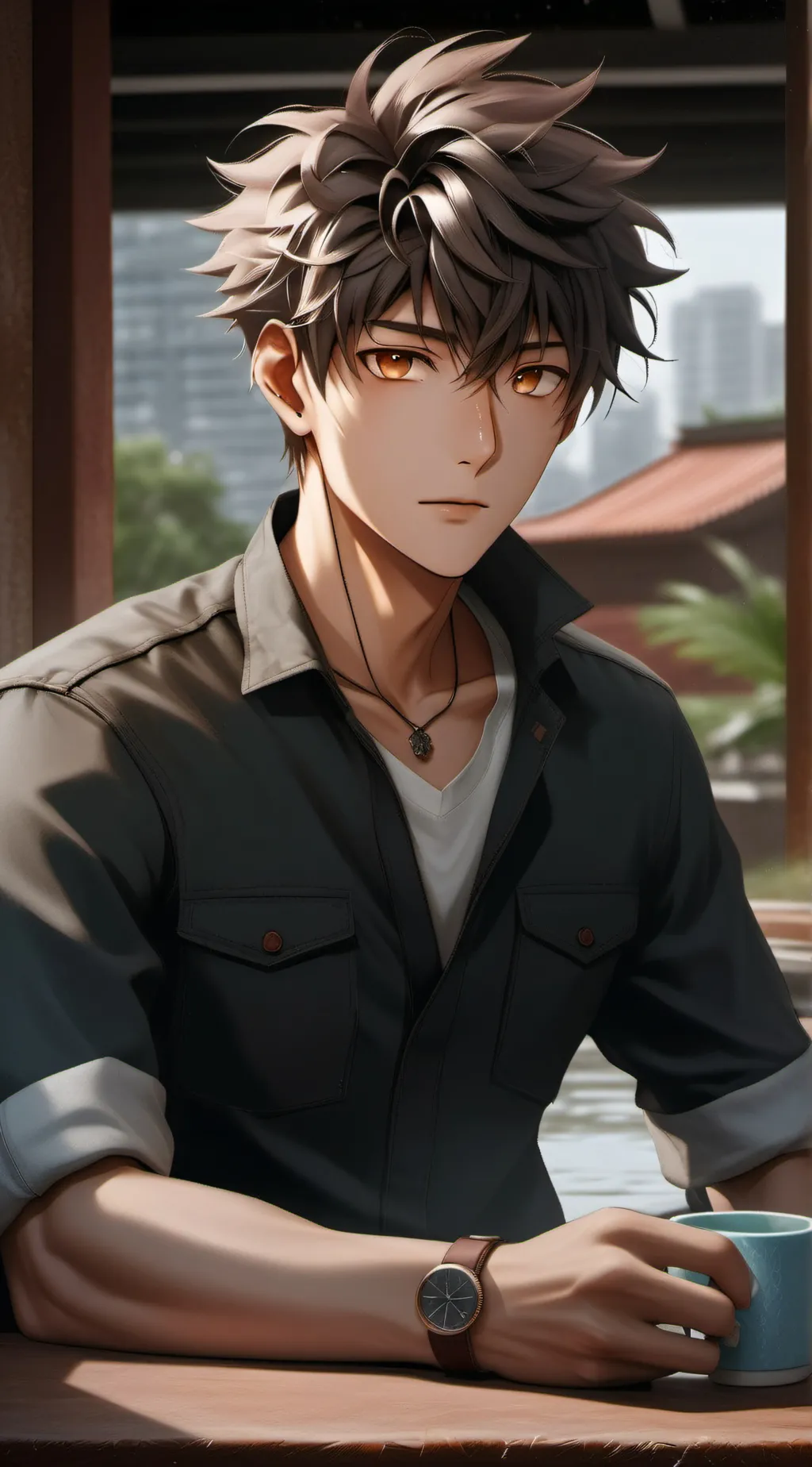 ai character: Rayan background