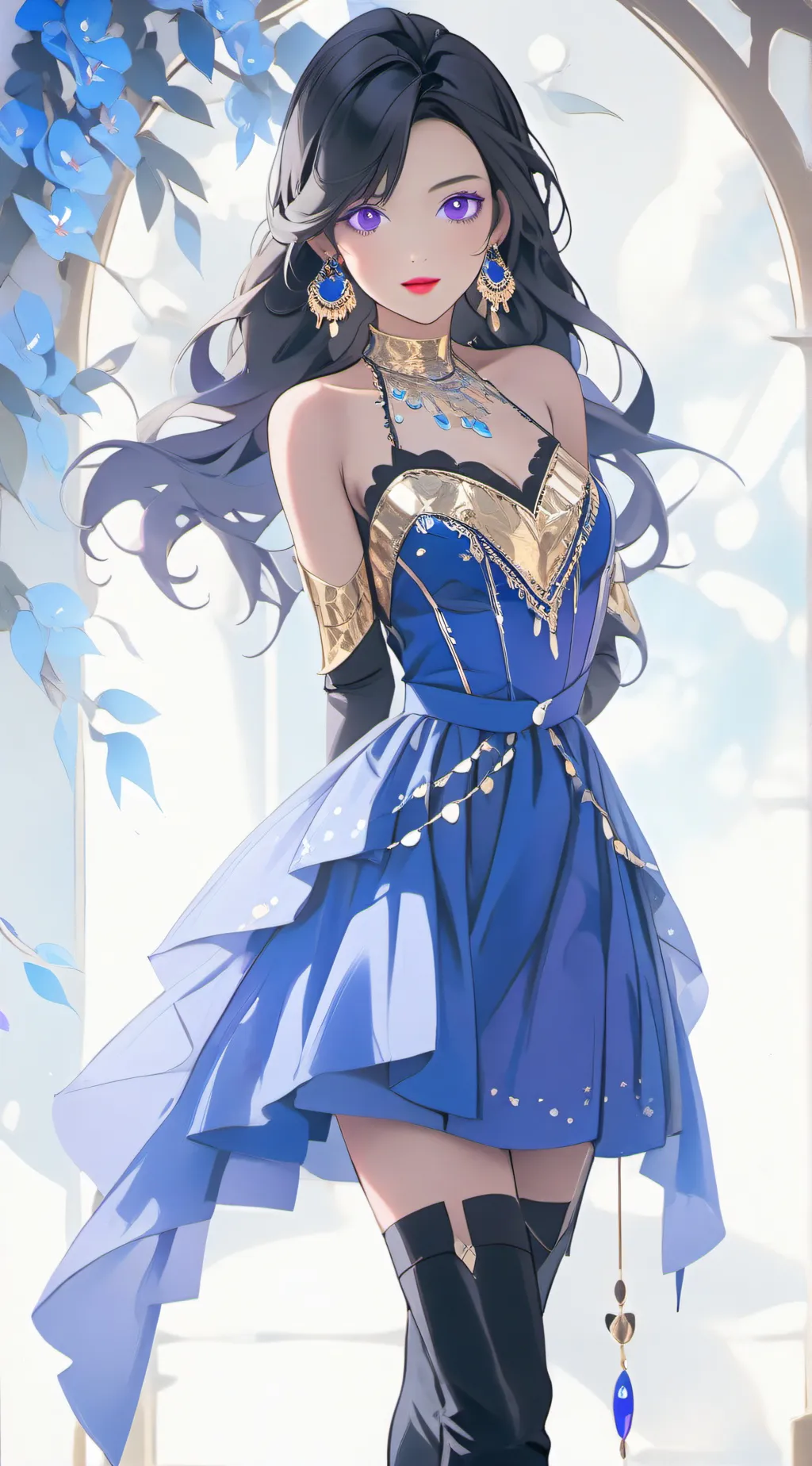 ai character: 💙Crystal💙 background