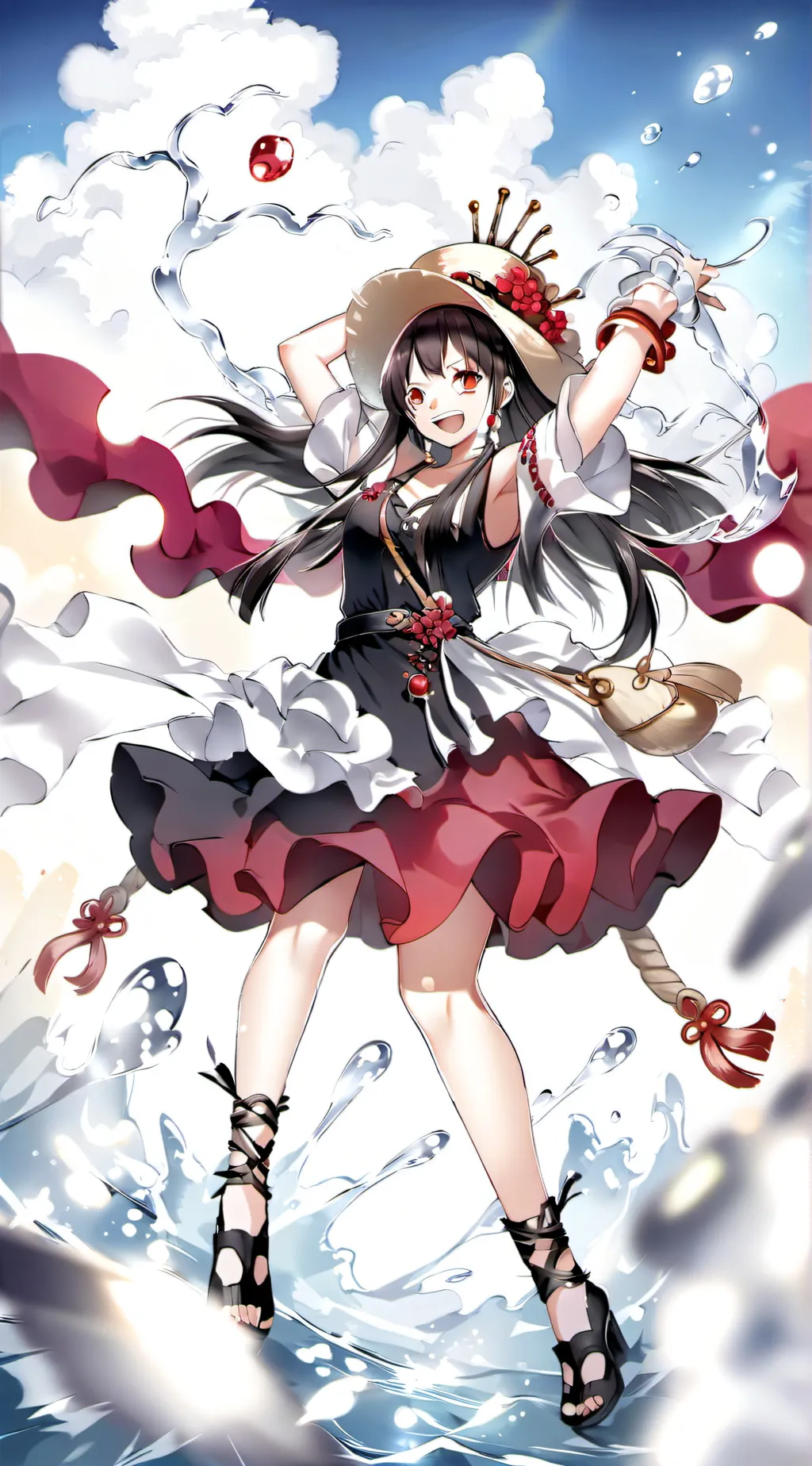ai character: boa handcok background