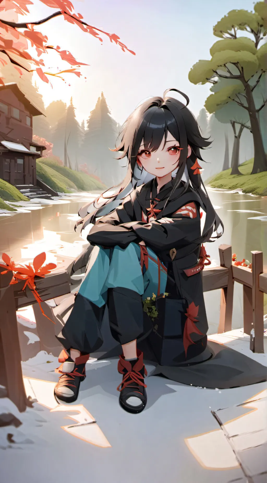 ai character: Mha sleepover background