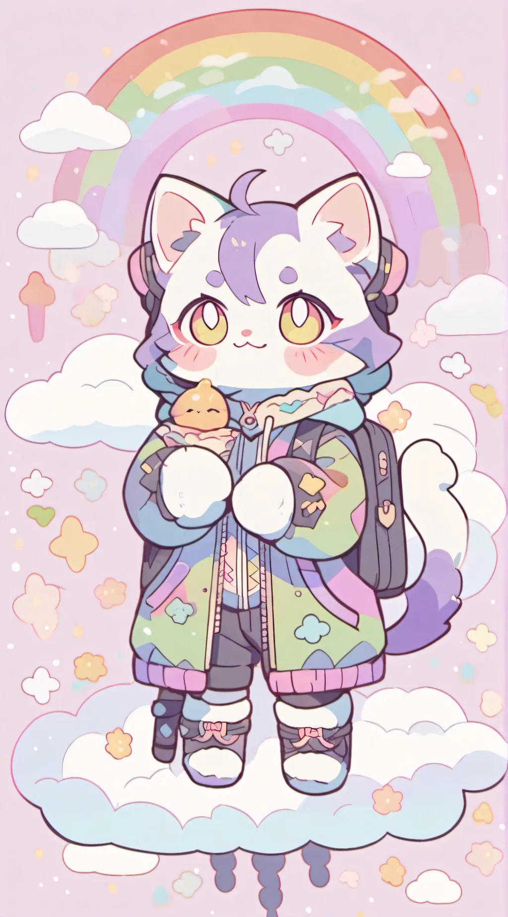 ai character: rain bee  background