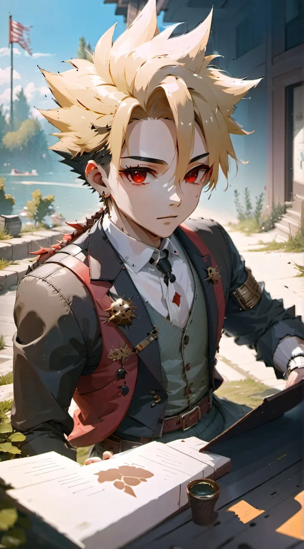 ai character: Kacchan background