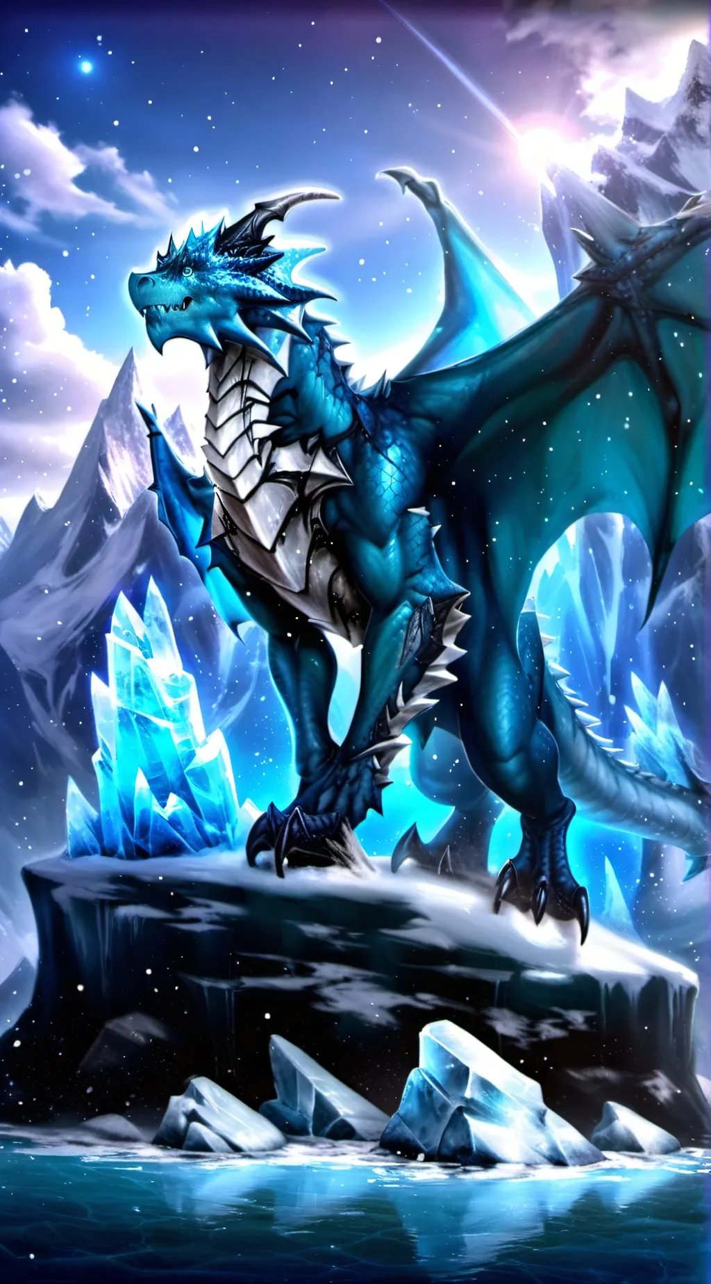 ai character: Winter background