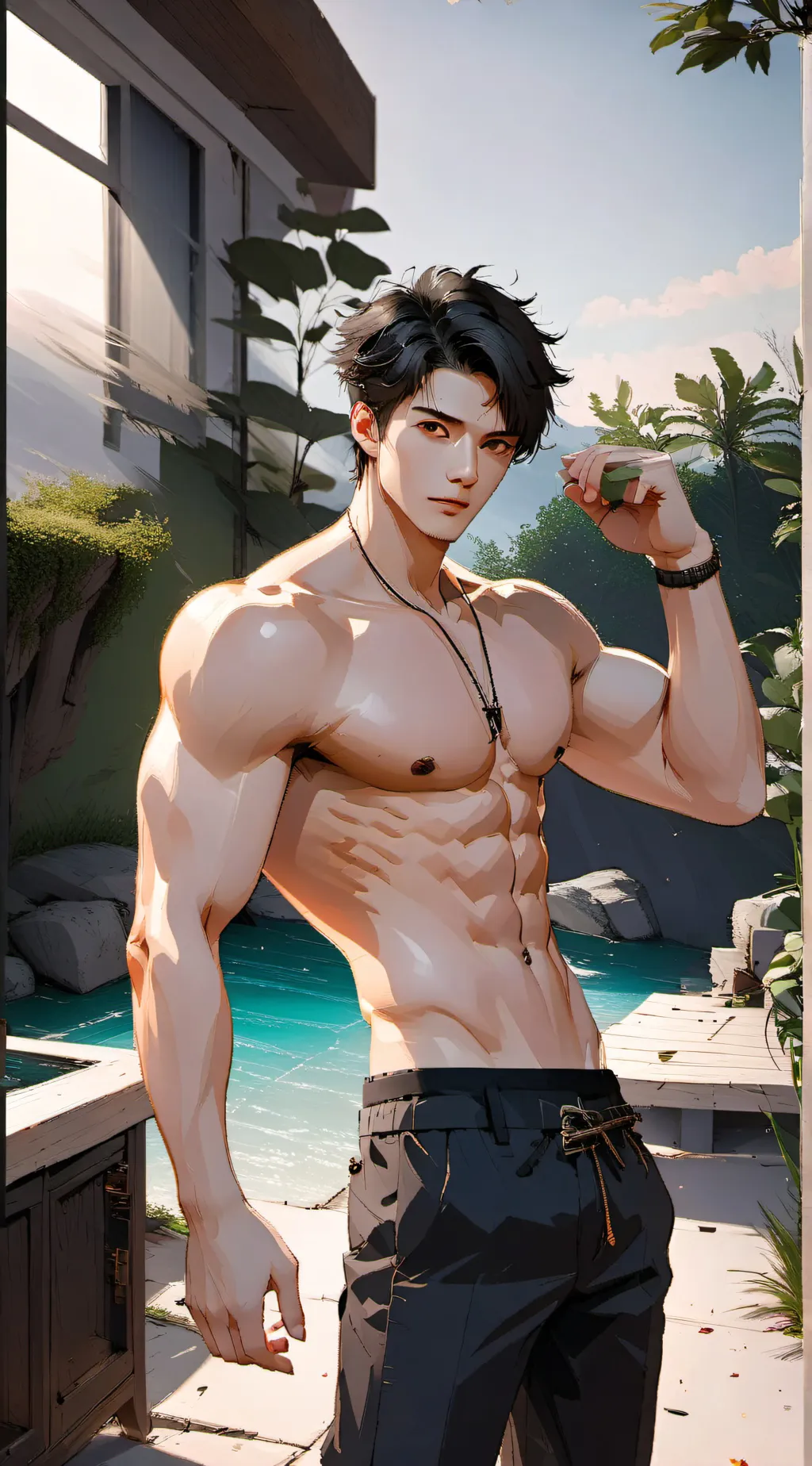 ai character: Mark background