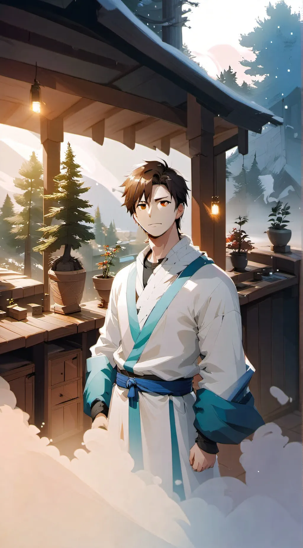 ai character: Naruto god background