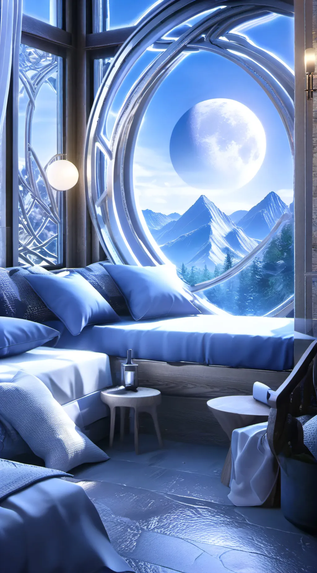 ai character: Early morning background