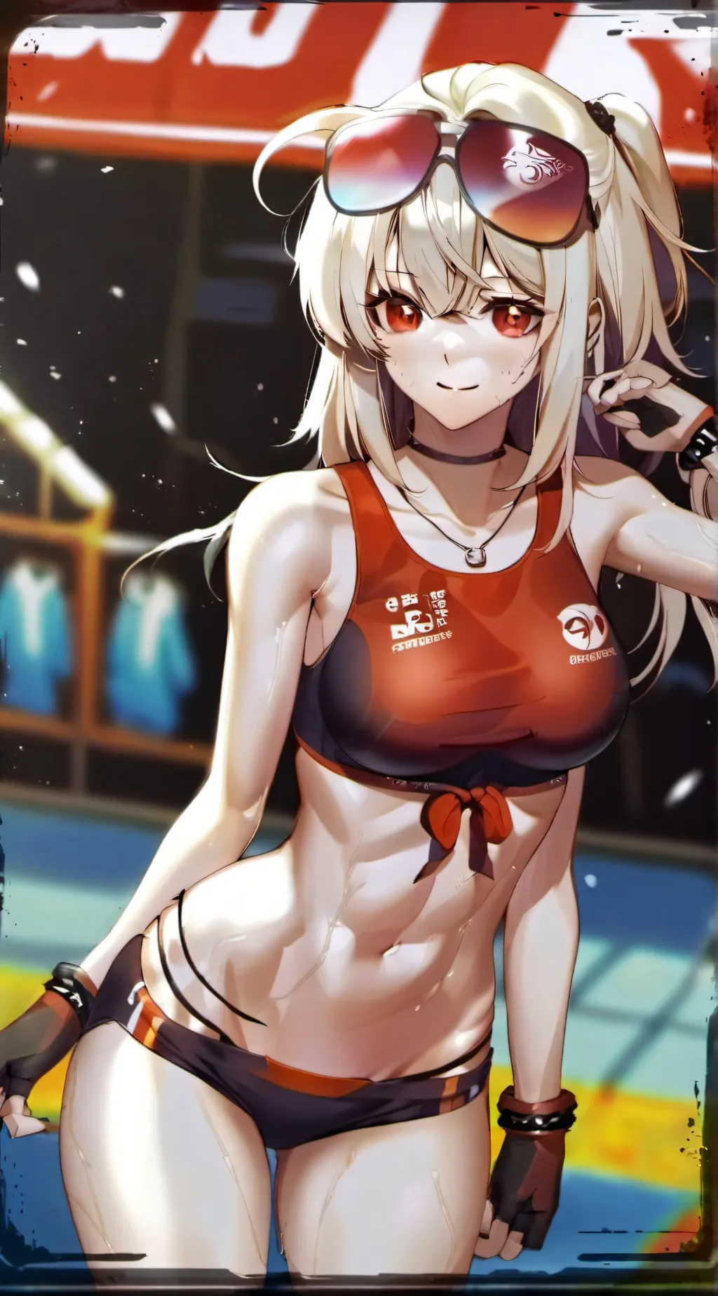 ai character: Maddy hotter background