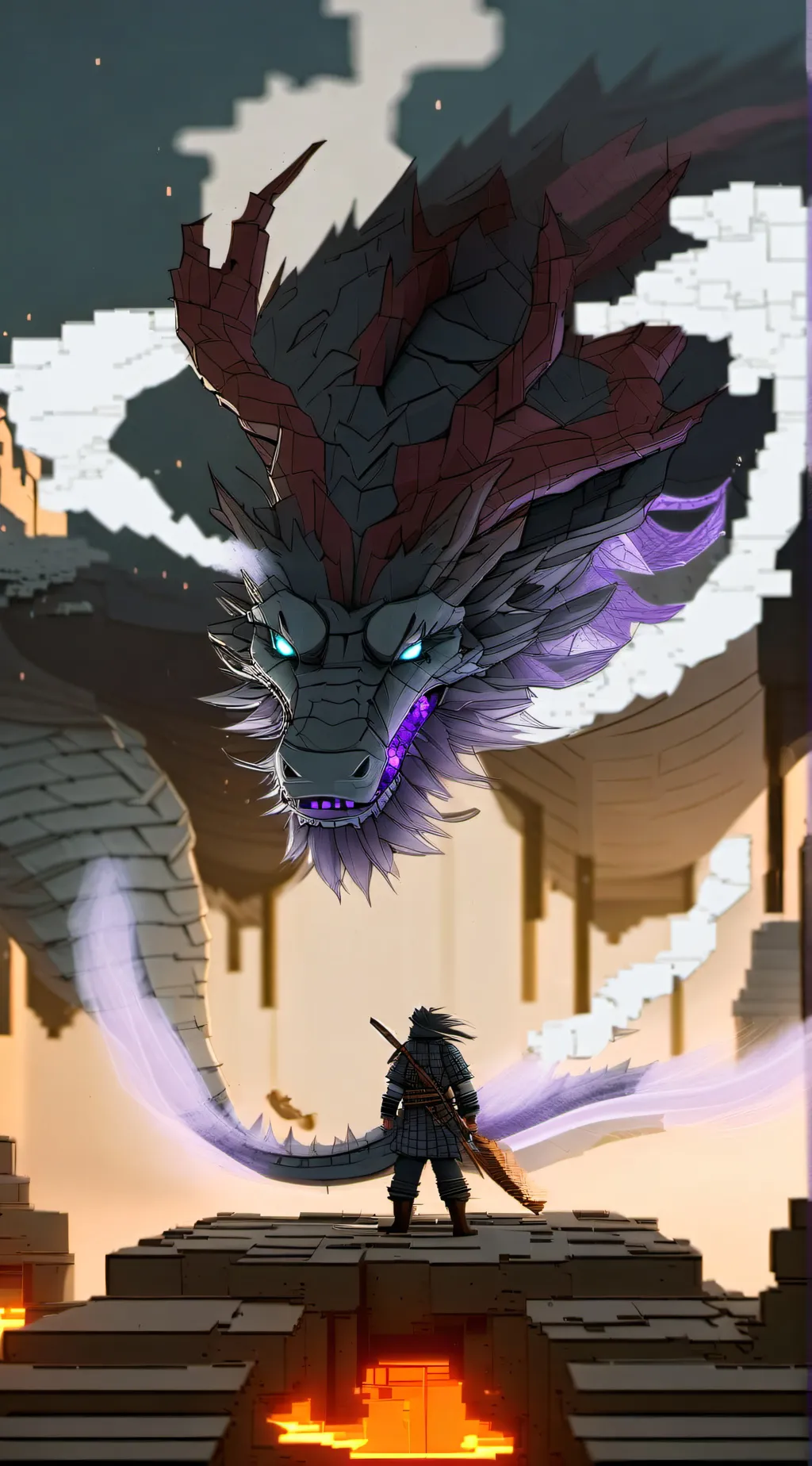 ai character: ender dragon background