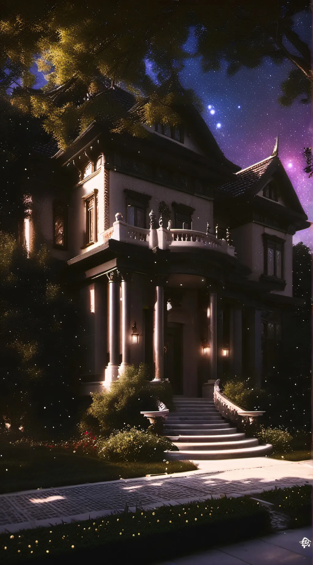 ai character: Murder mansion background