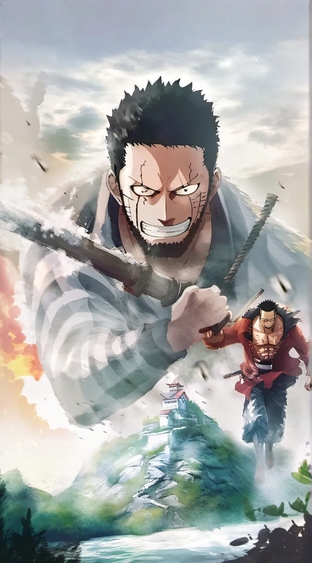 ai character: one piece  background