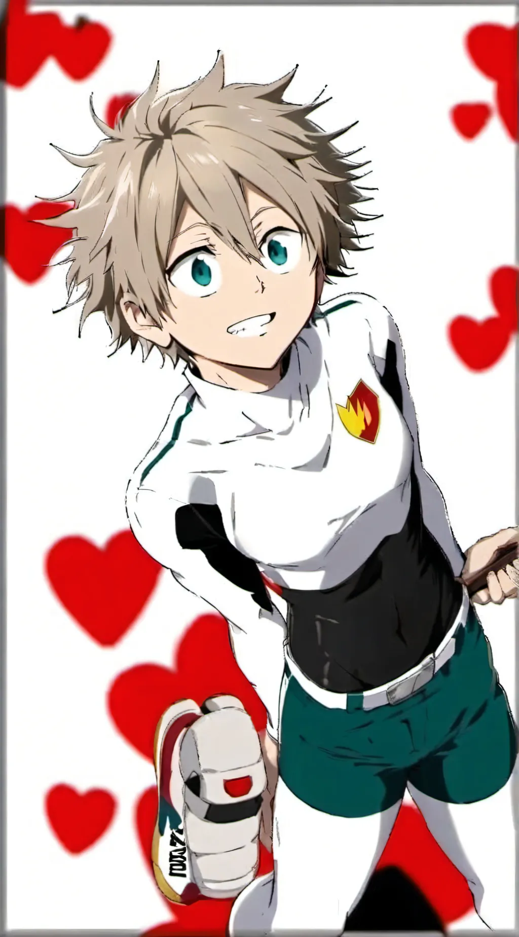 ai character: Mha new student  background
