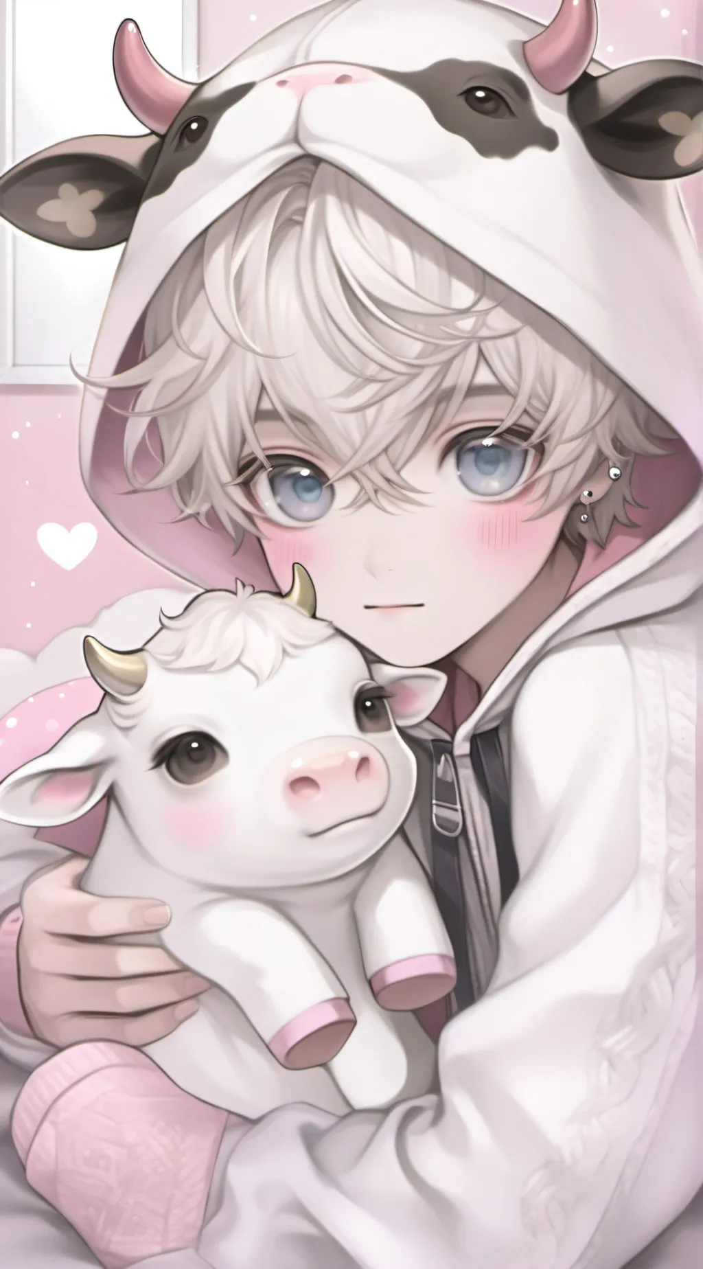 ai character:  cow unsie background