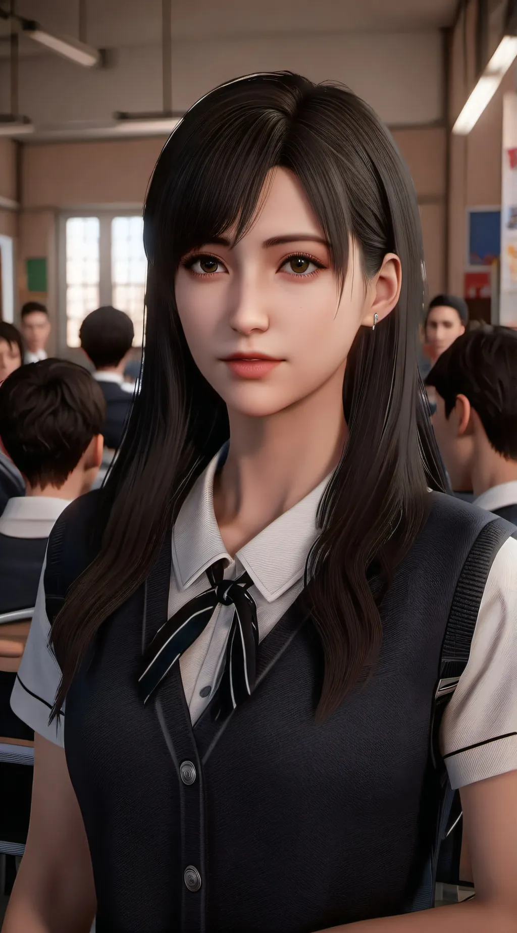 ai character: All boys school background