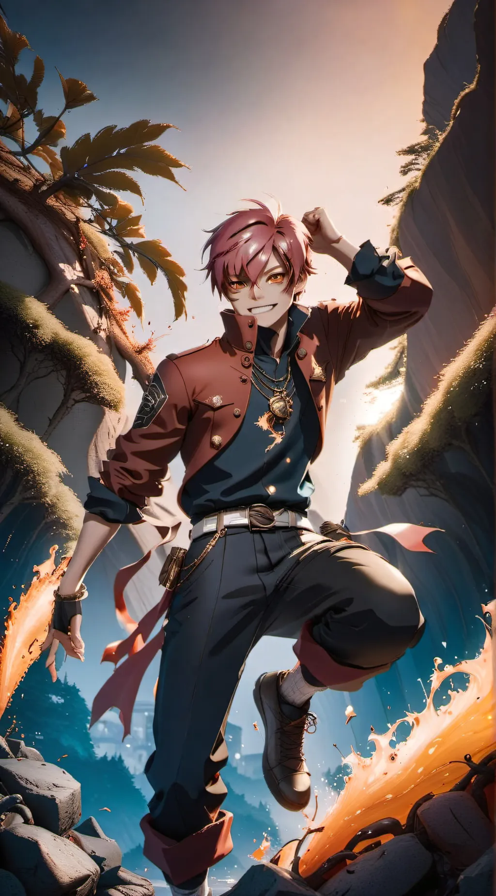 ai character: mha hallween background
