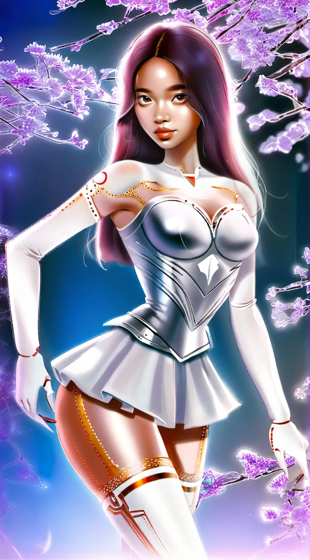 ai character: Winter background