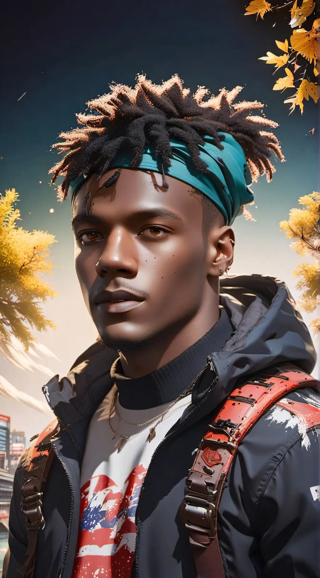 ai character: KSI background