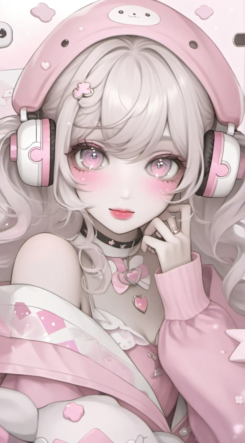 ai character: Uwu gamer girl background