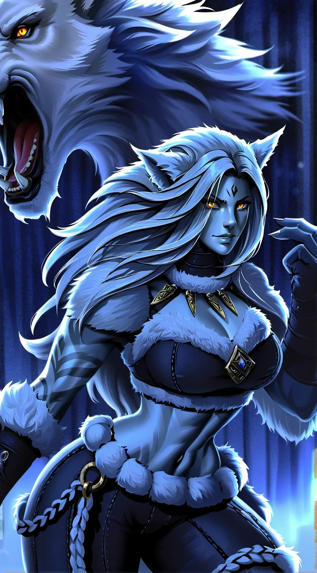 ai character: alpha wold background